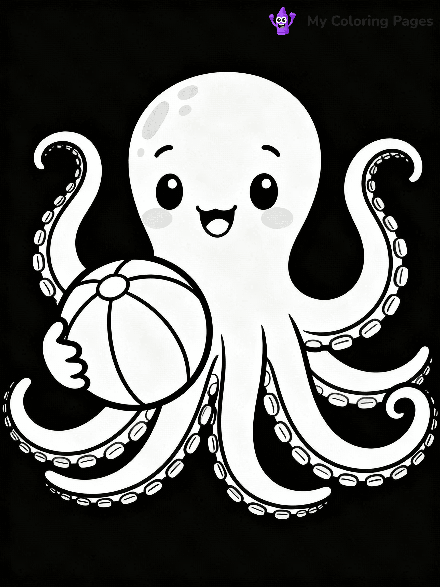 Octopus Coloring Pages - 9