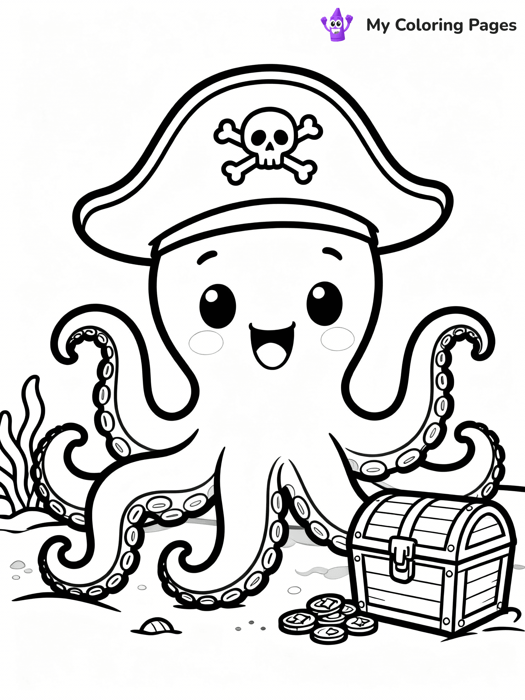 Octopus Coloring Pages - 7