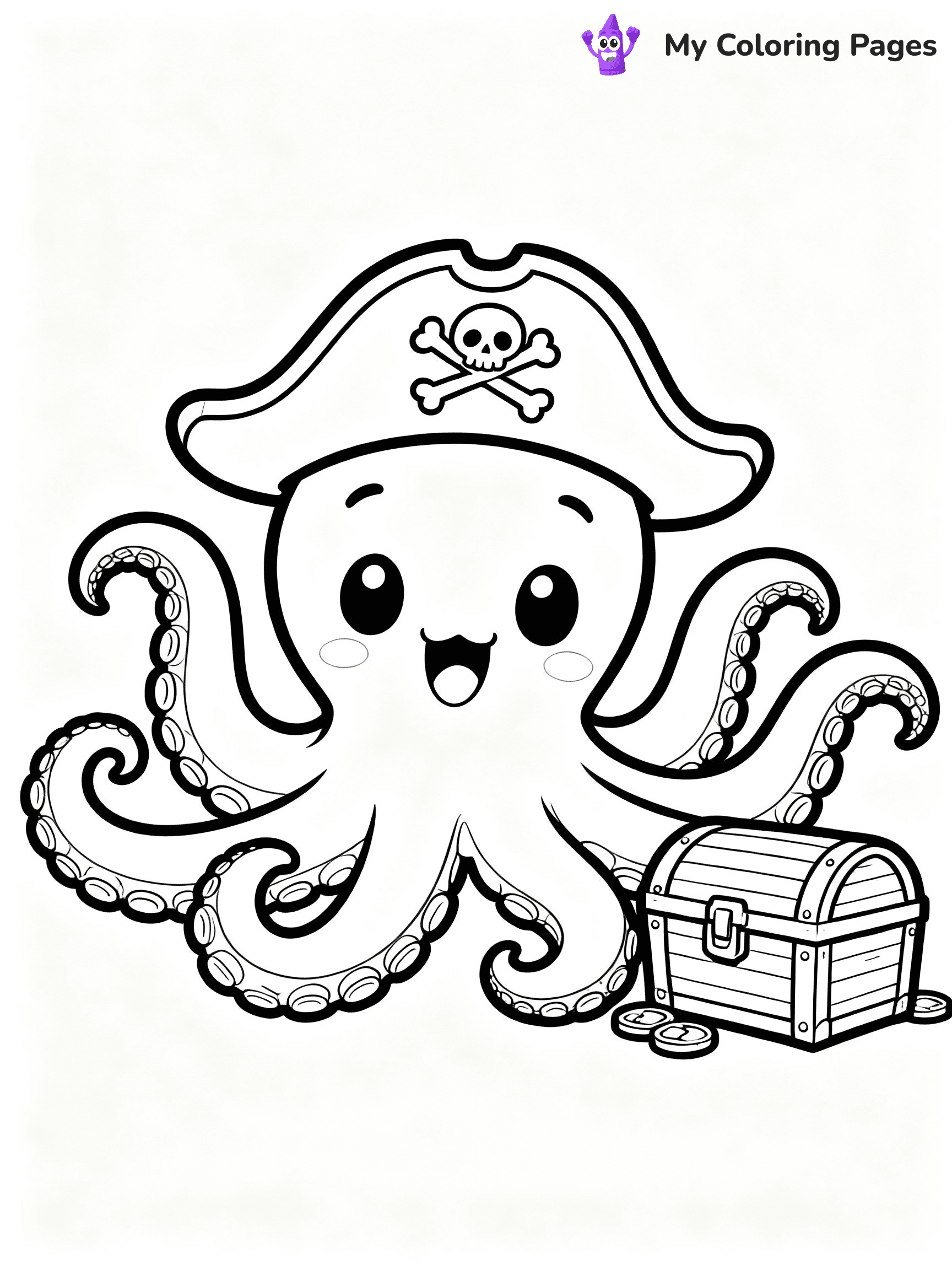 Octopus Coloring Pages - 4