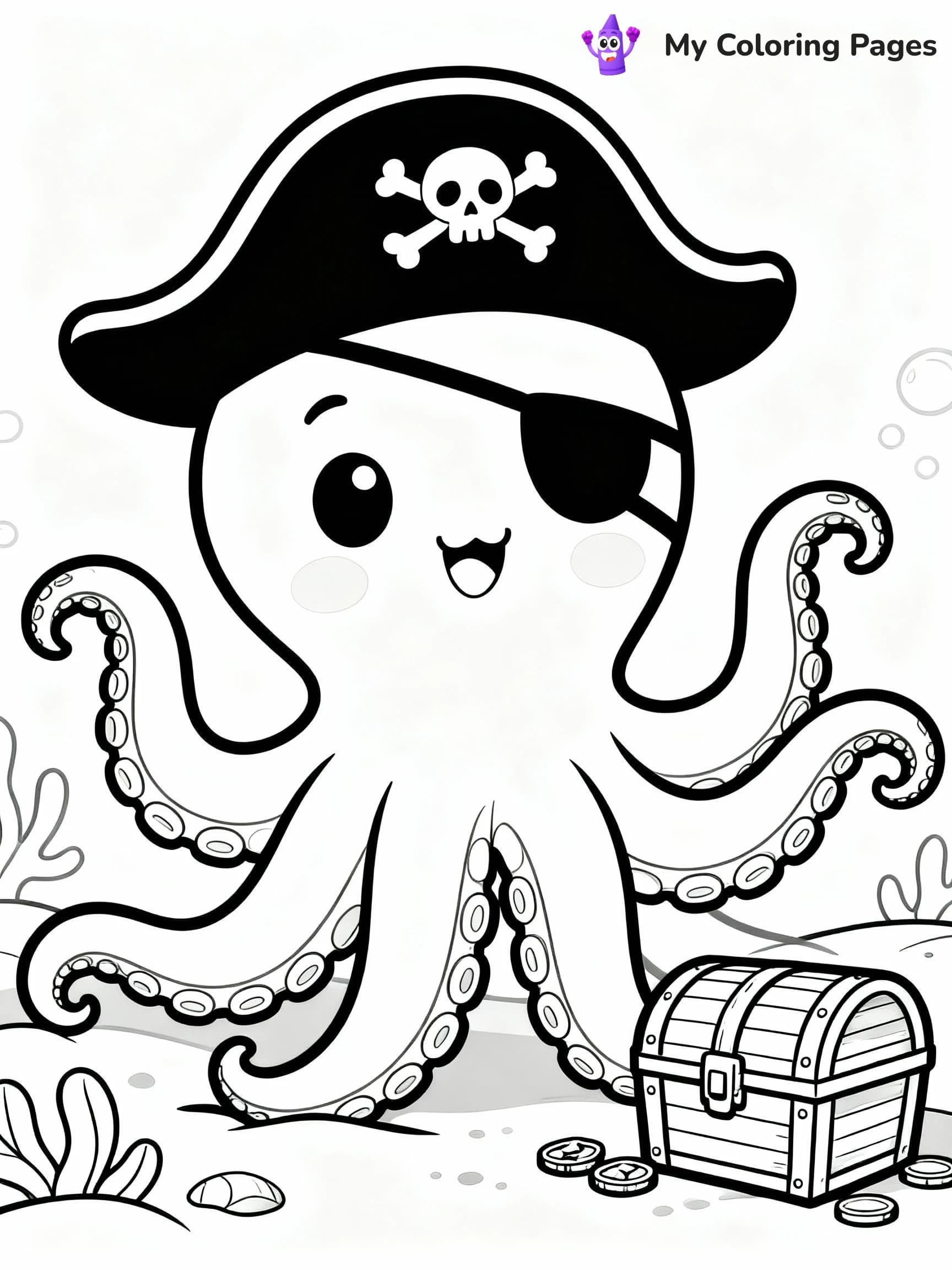 Octopus Coloring Pages - 3