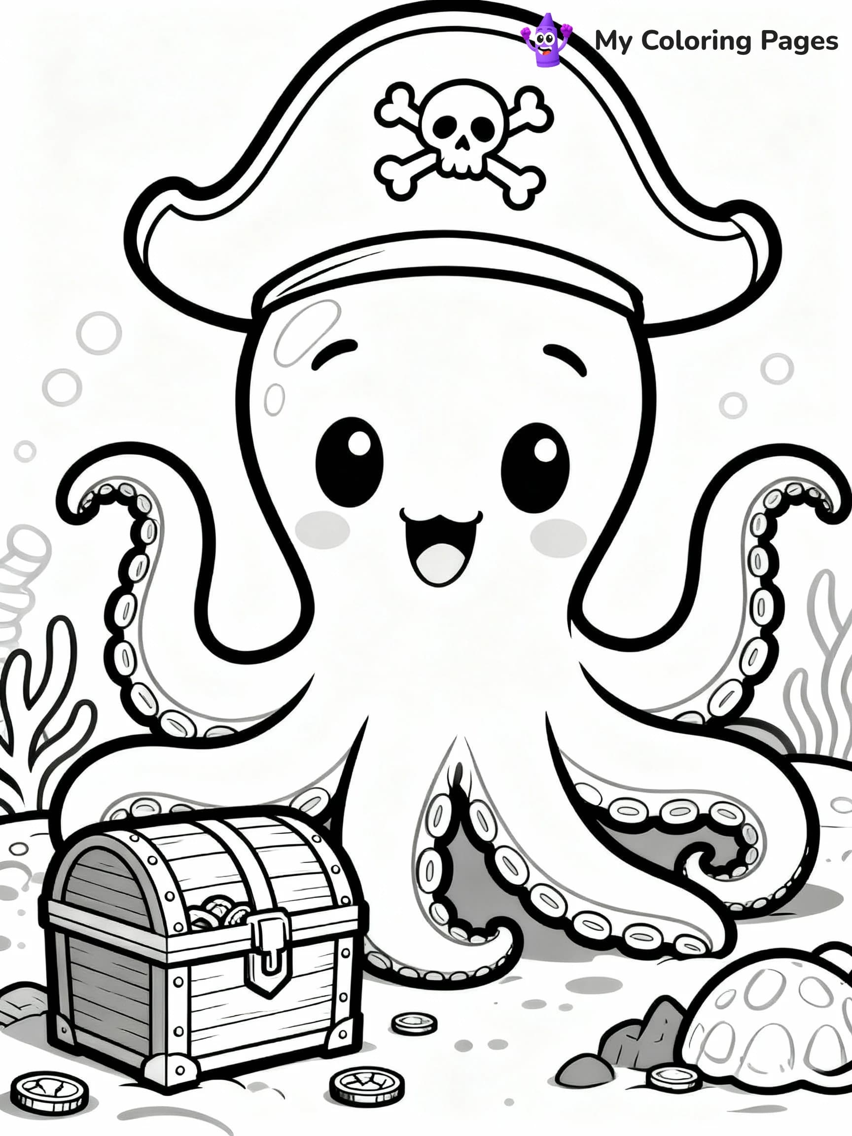 Octopus Coloring Pages - 2