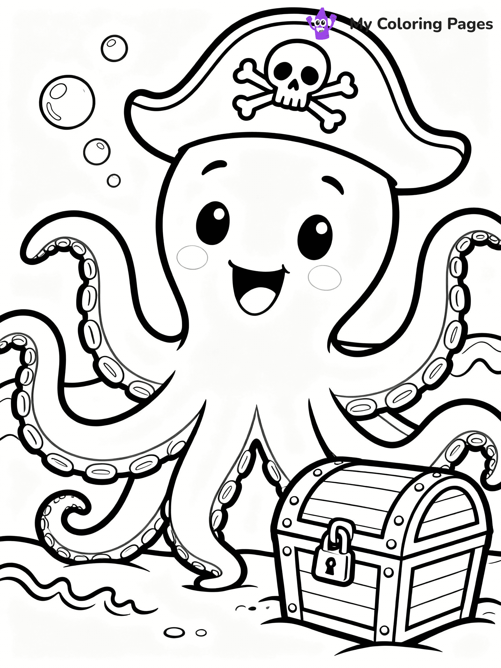 Octopus Coloring Pages - 1