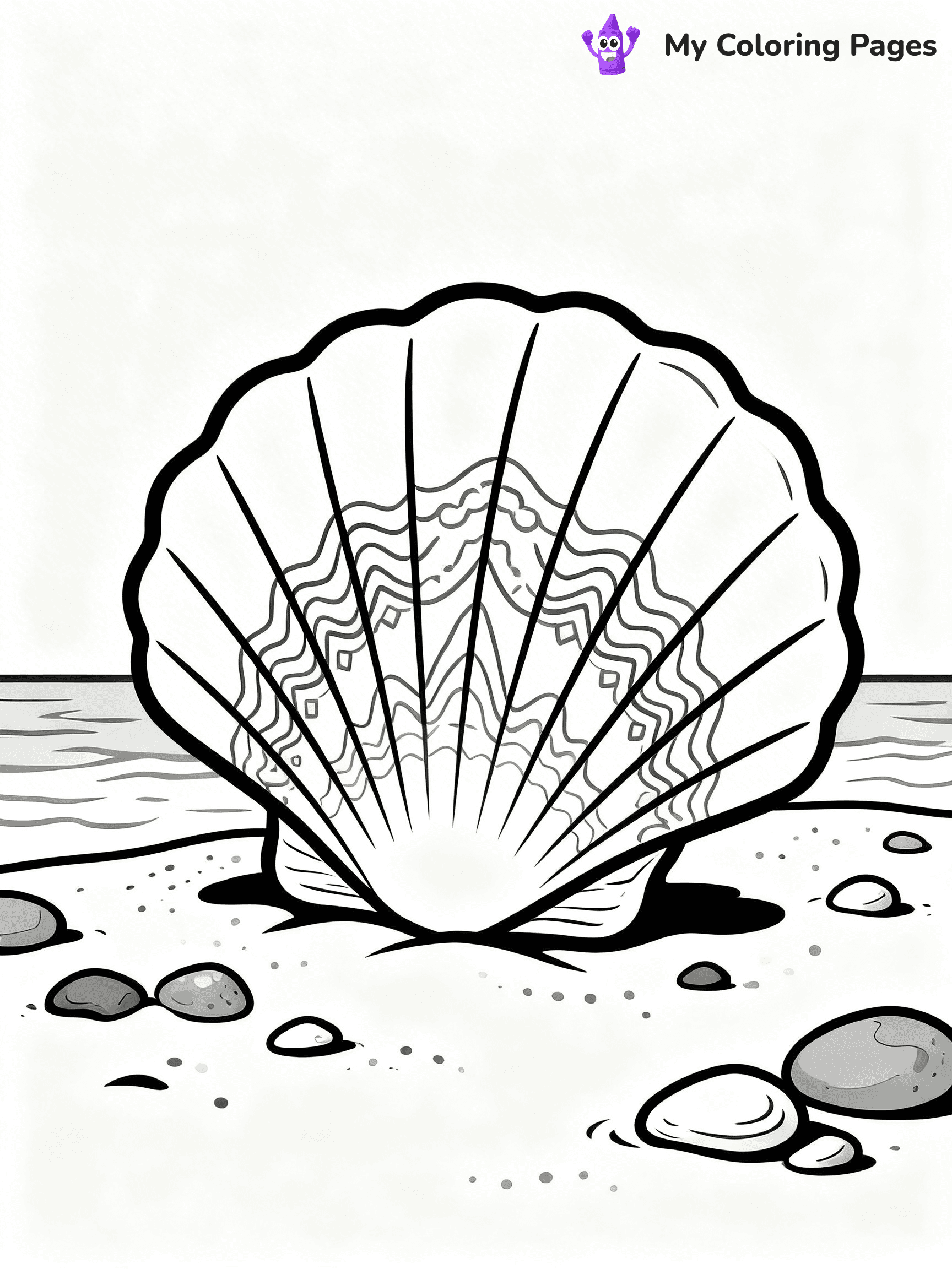 Seashell Coloring Pages - 104