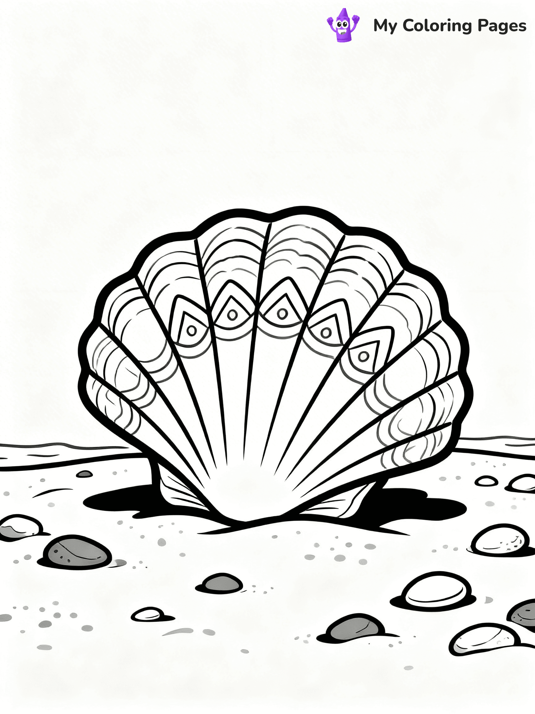 Seashell Coloring Pages - 102