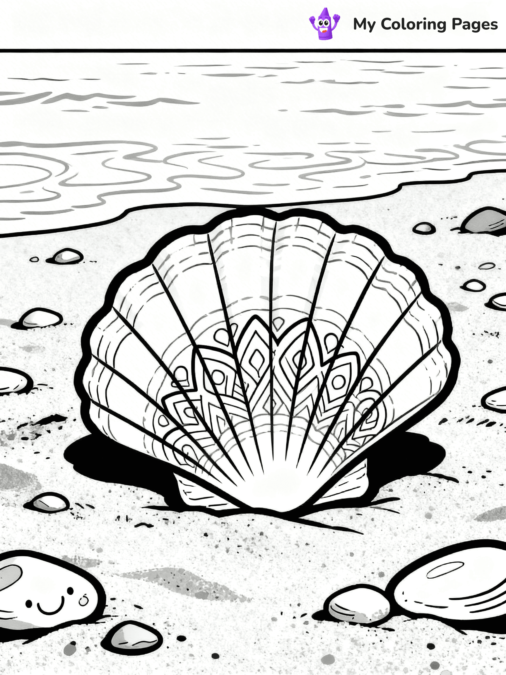 Seashell Coloring Pages - 101