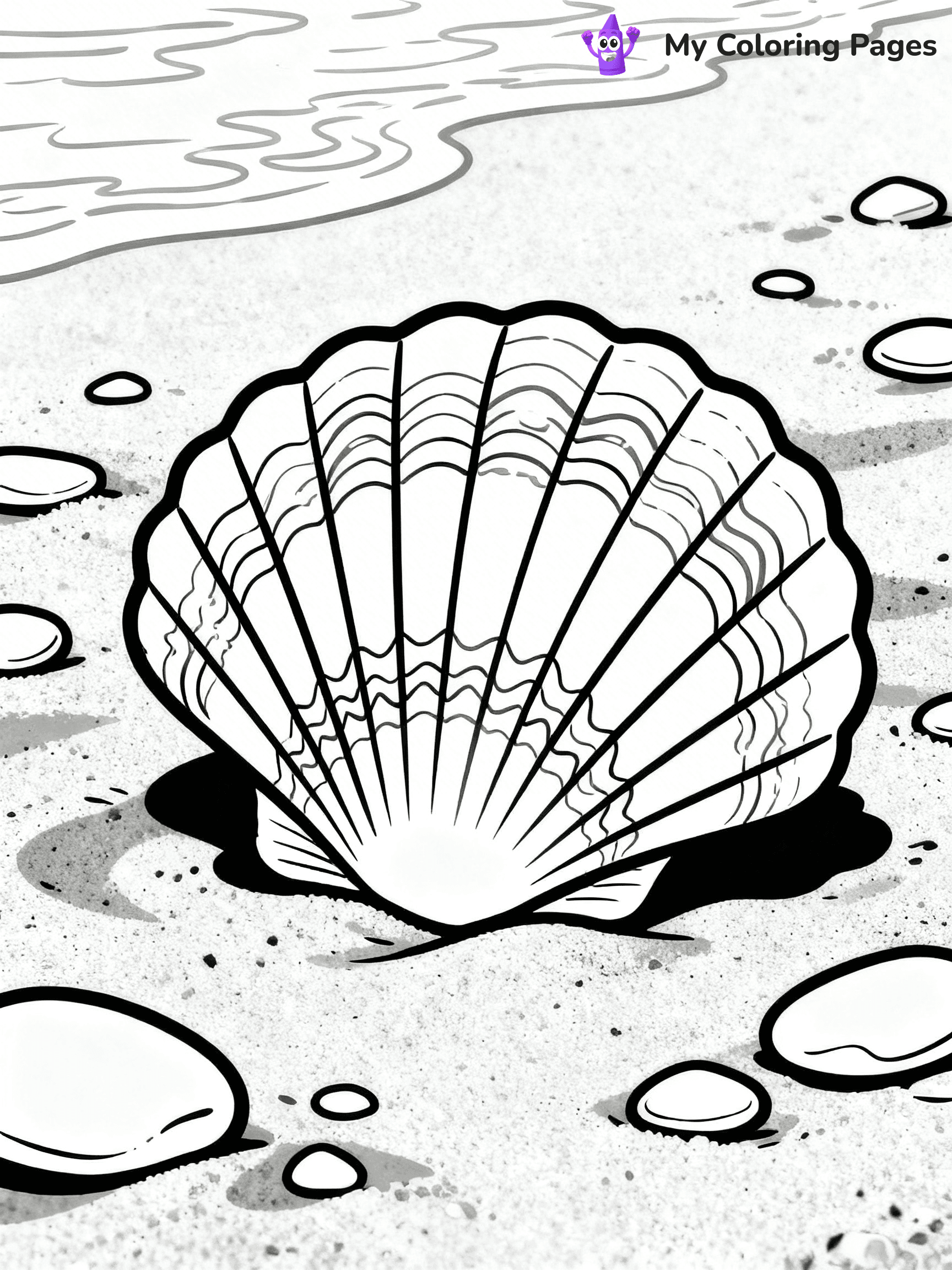 Seashell Coloring Pages - 99