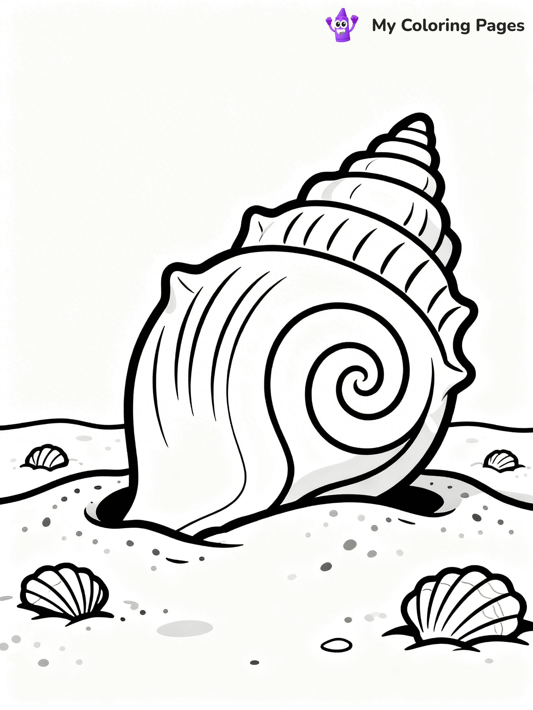 Seashell Coloring Pages - 91