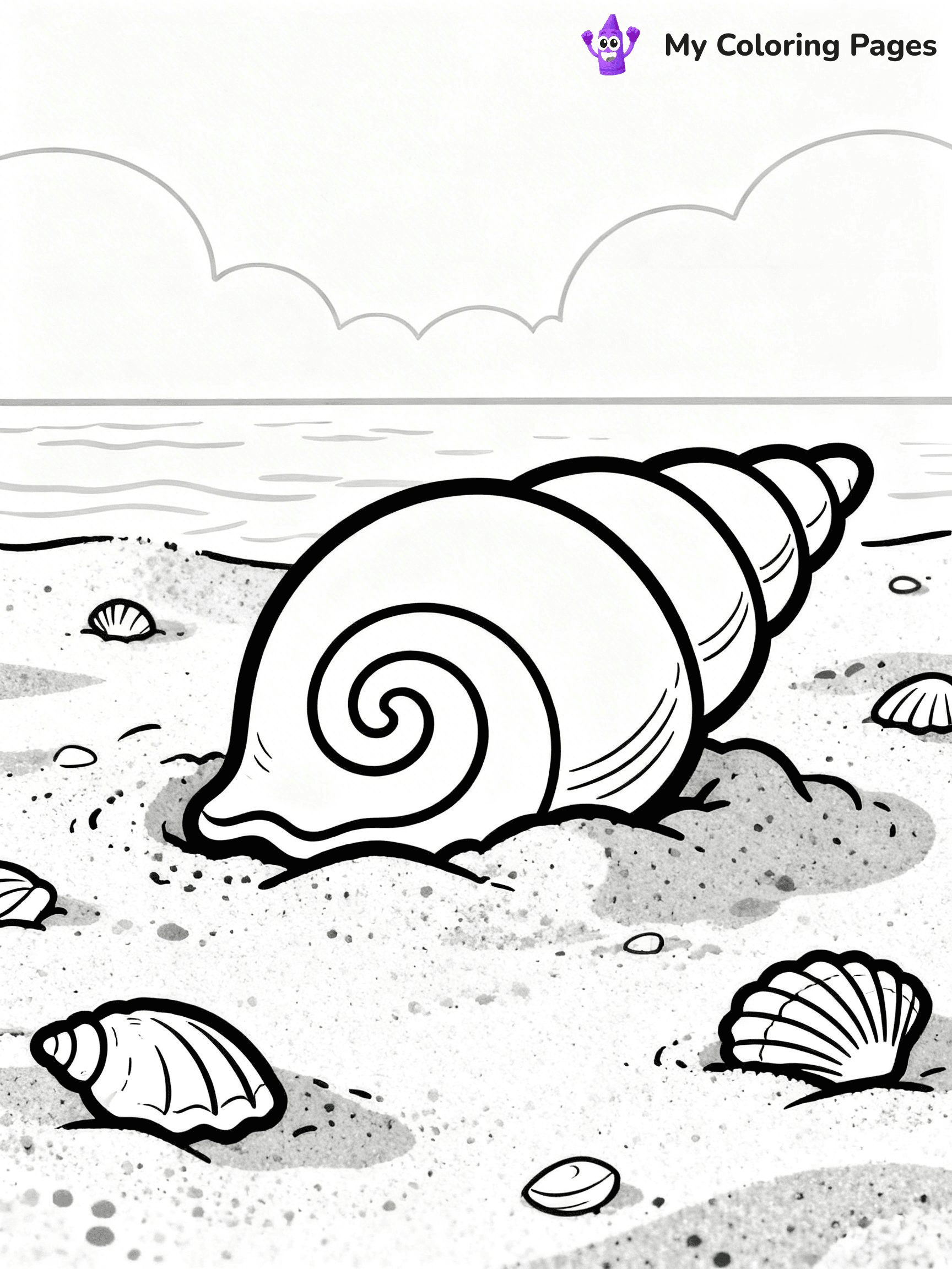 Seashell Coloring Pages - 88
