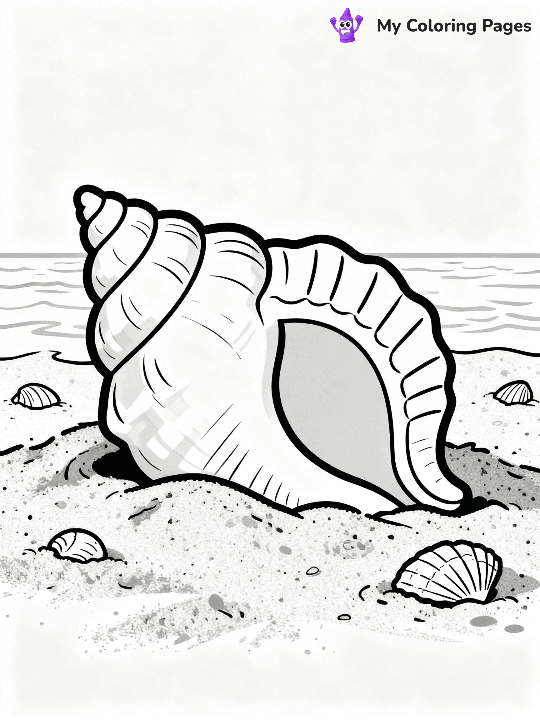 Seashell Coloring Pages - 86