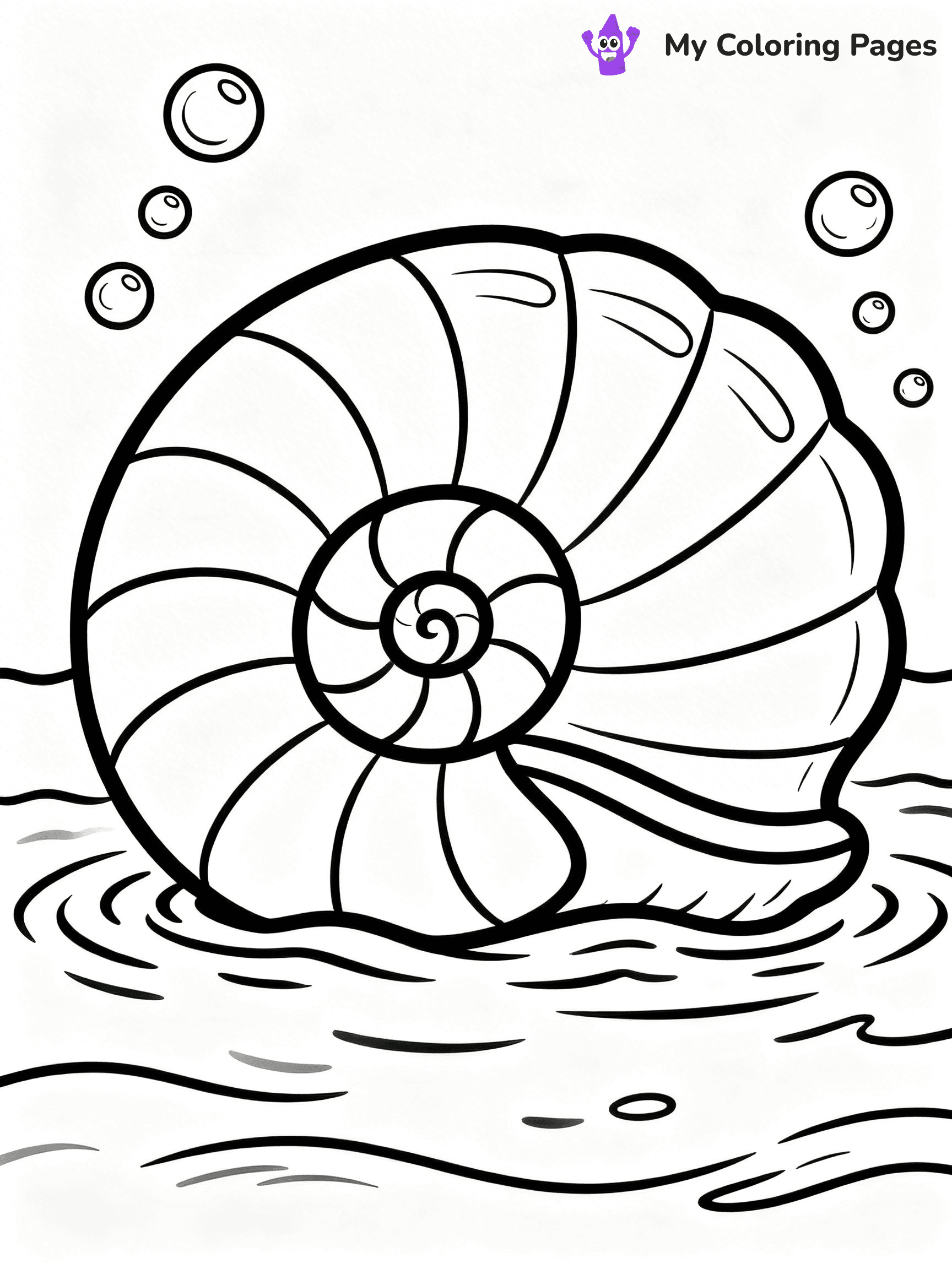 Seashell Coloring Pages - 84