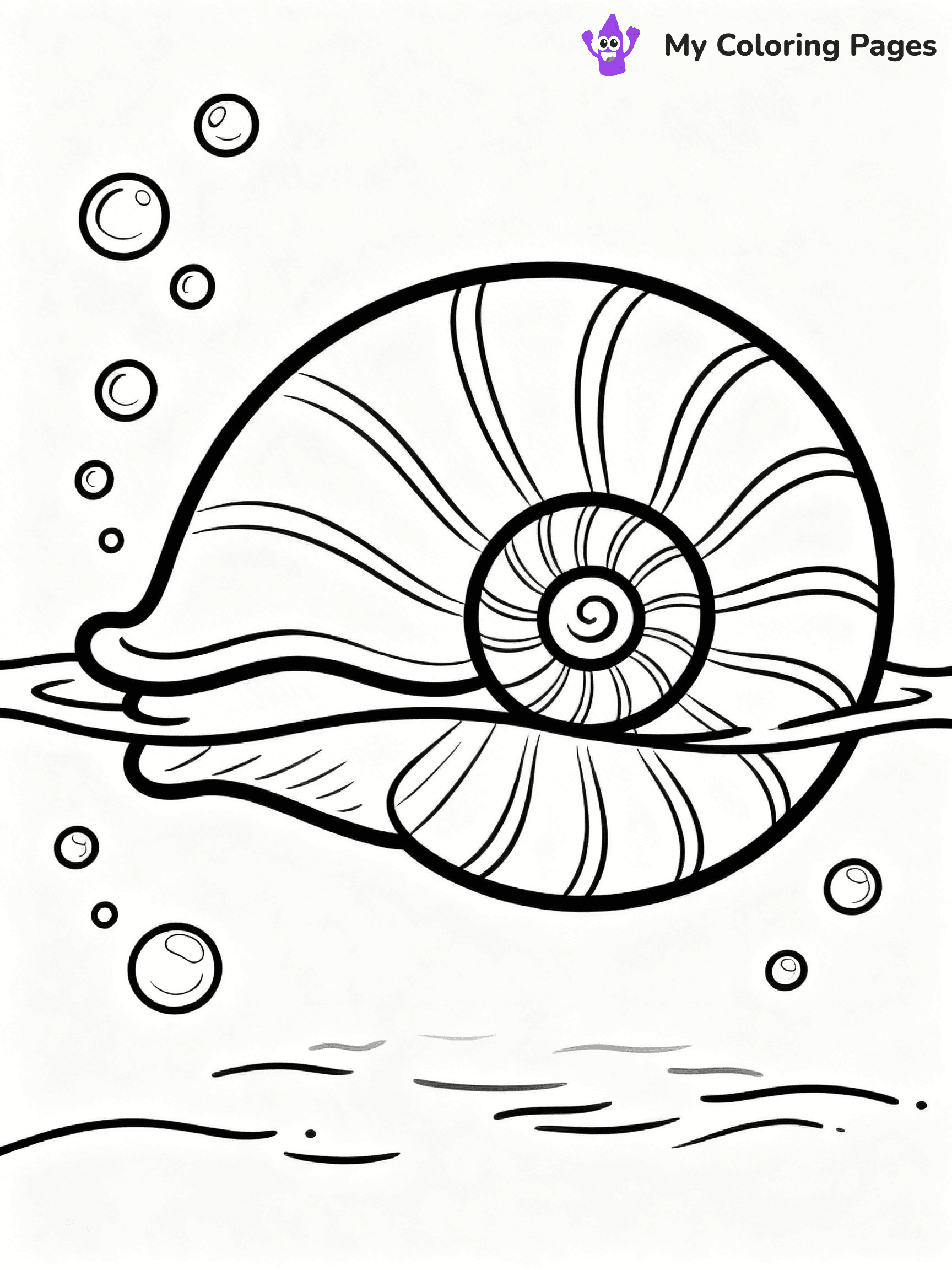 Seashell Coloring Pages - 83