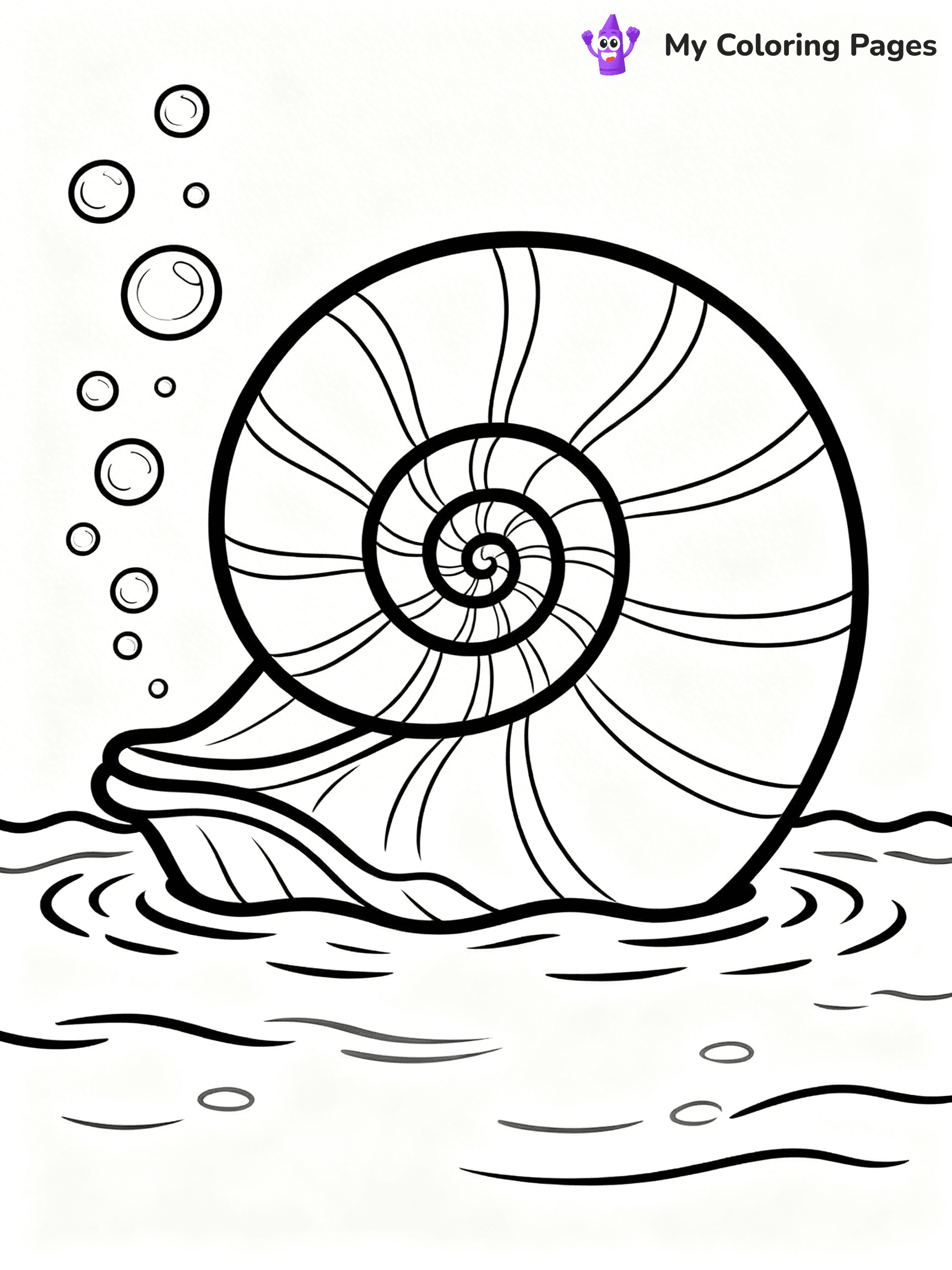 Seashell Coloring Pages - 81