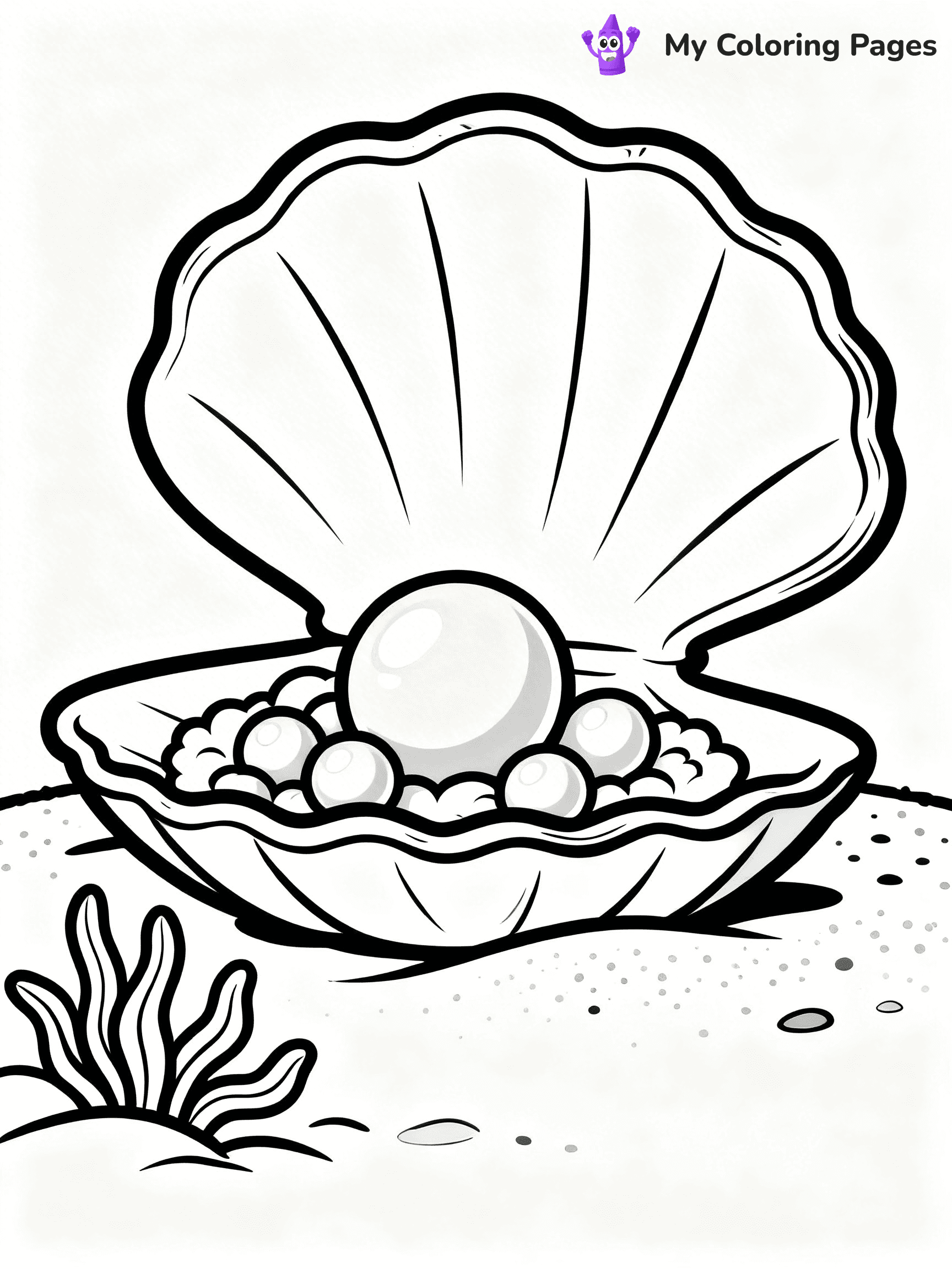 Seashell Coloring Pages - 60
