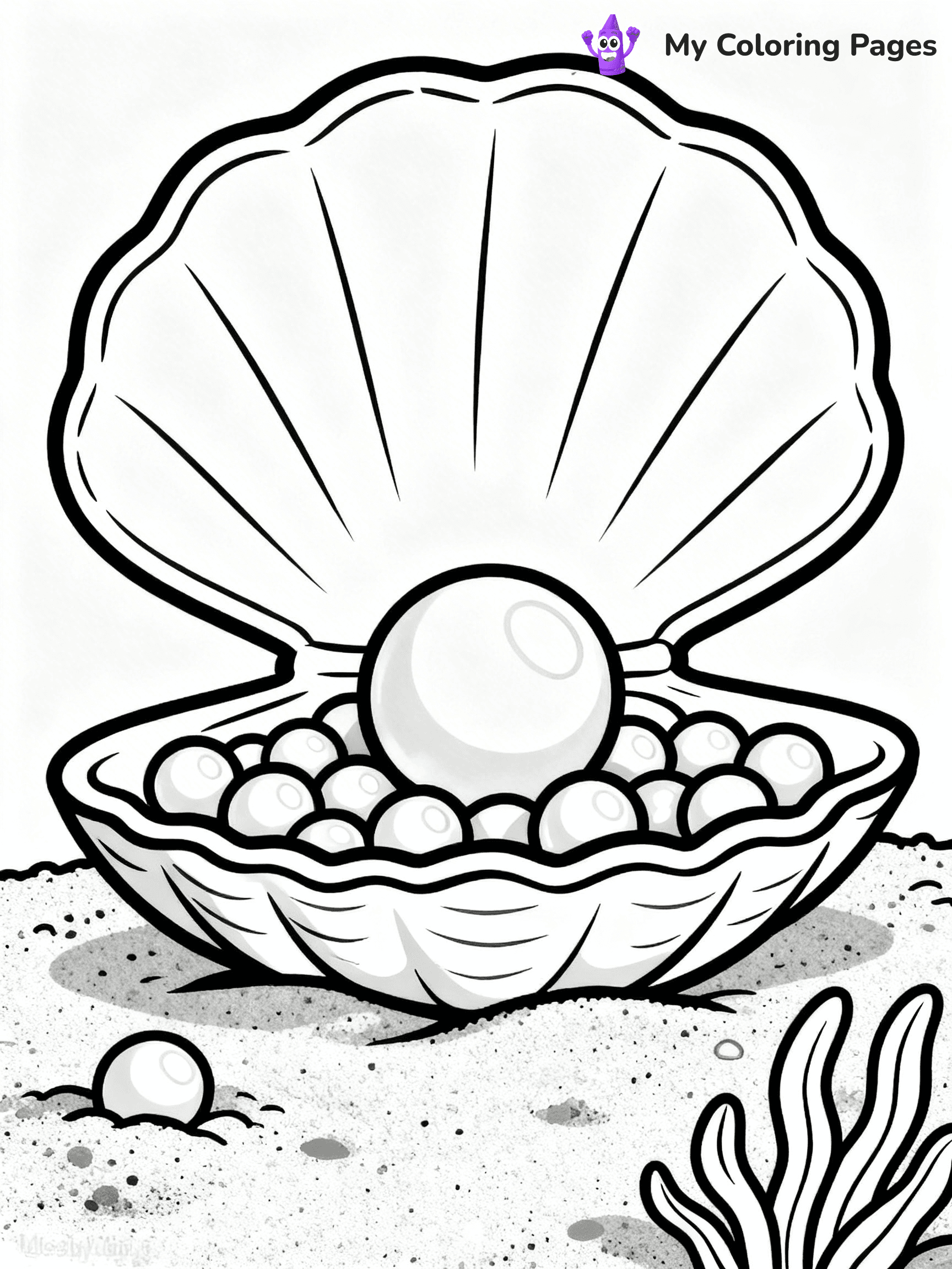 Seashell Coloring Pages - 57