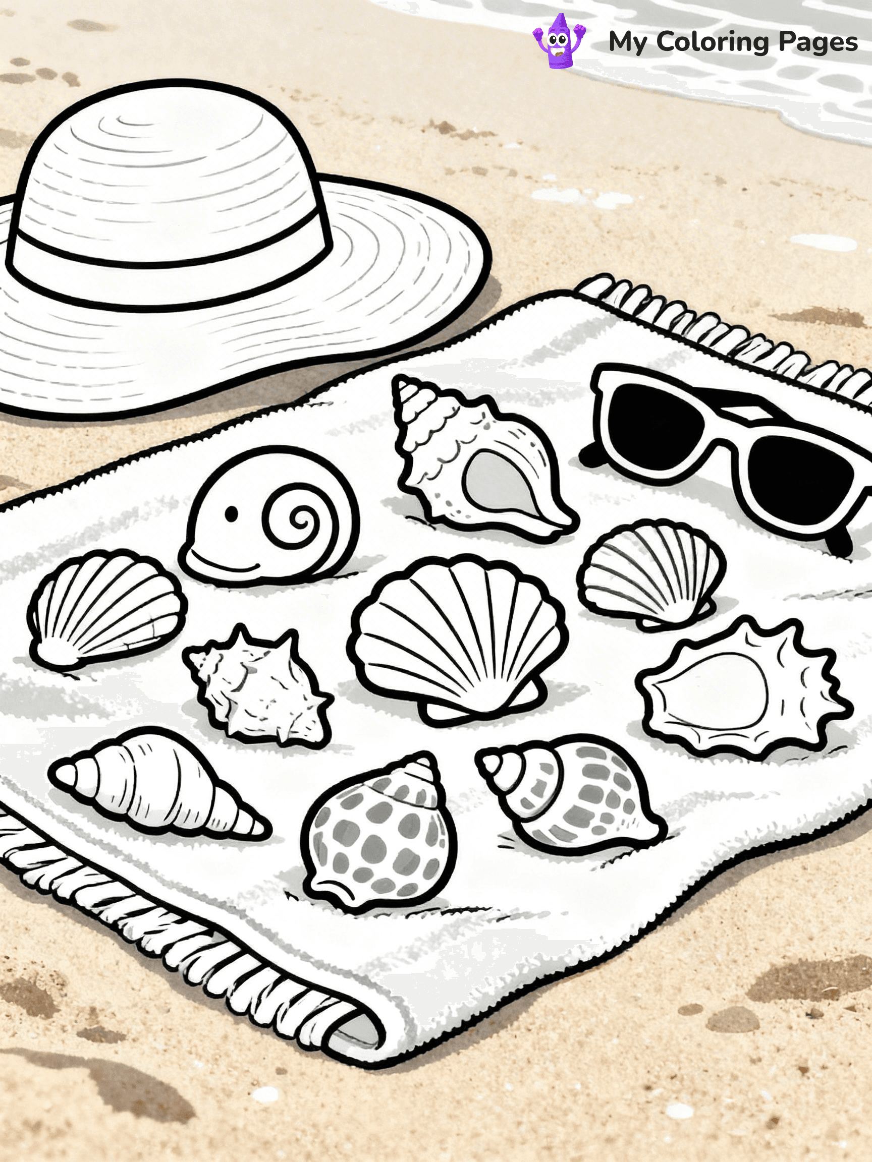Seashell Coloring Pages - 16