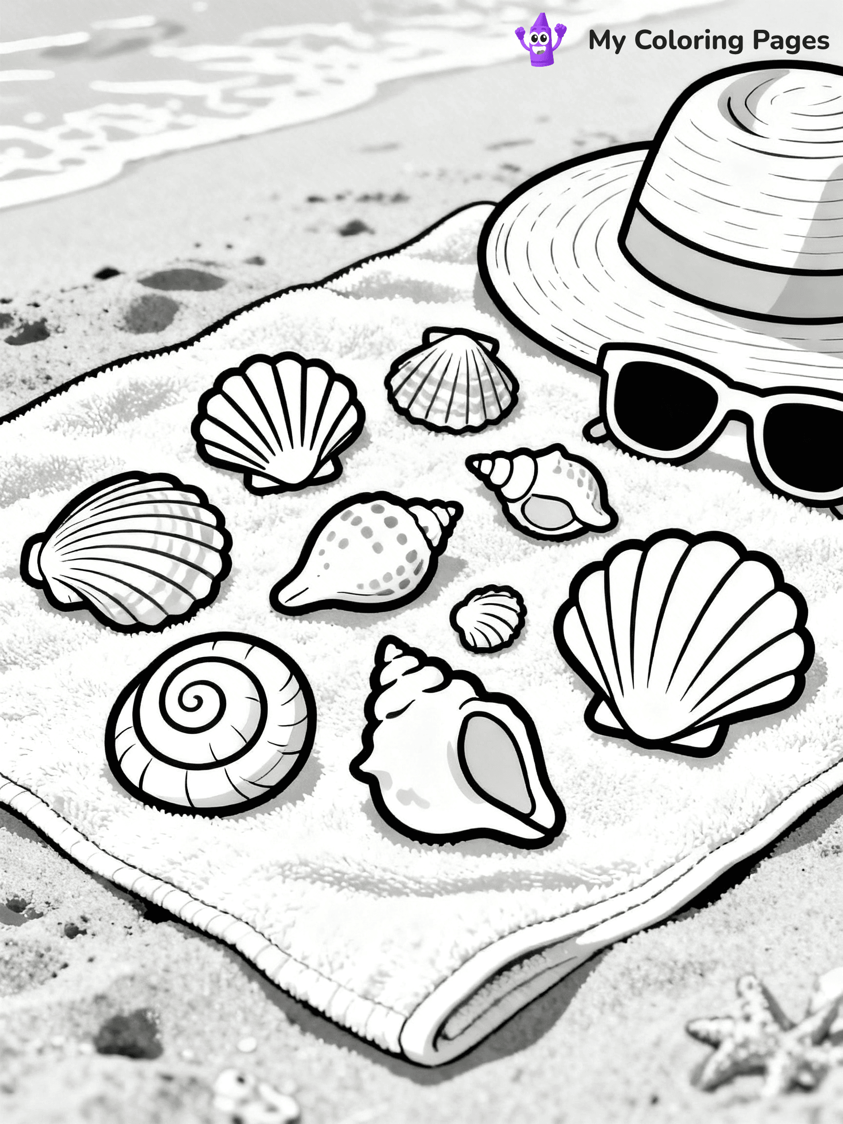 Seashell Coloring Pages - 15