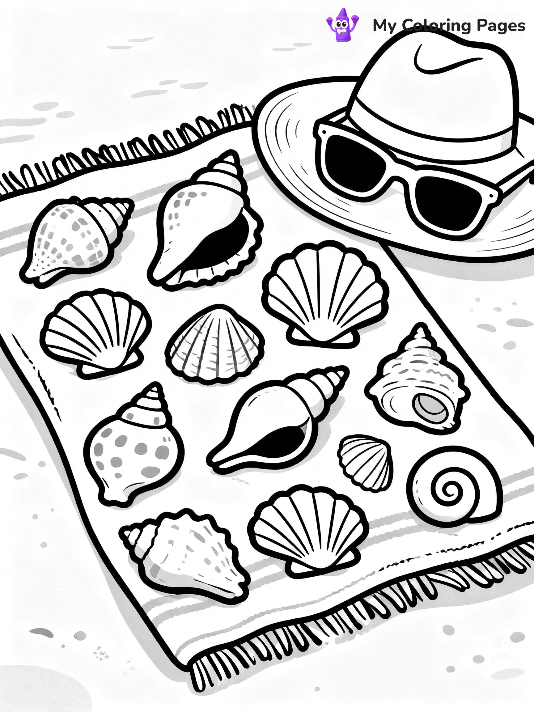Seashell Coloring Pages - 14