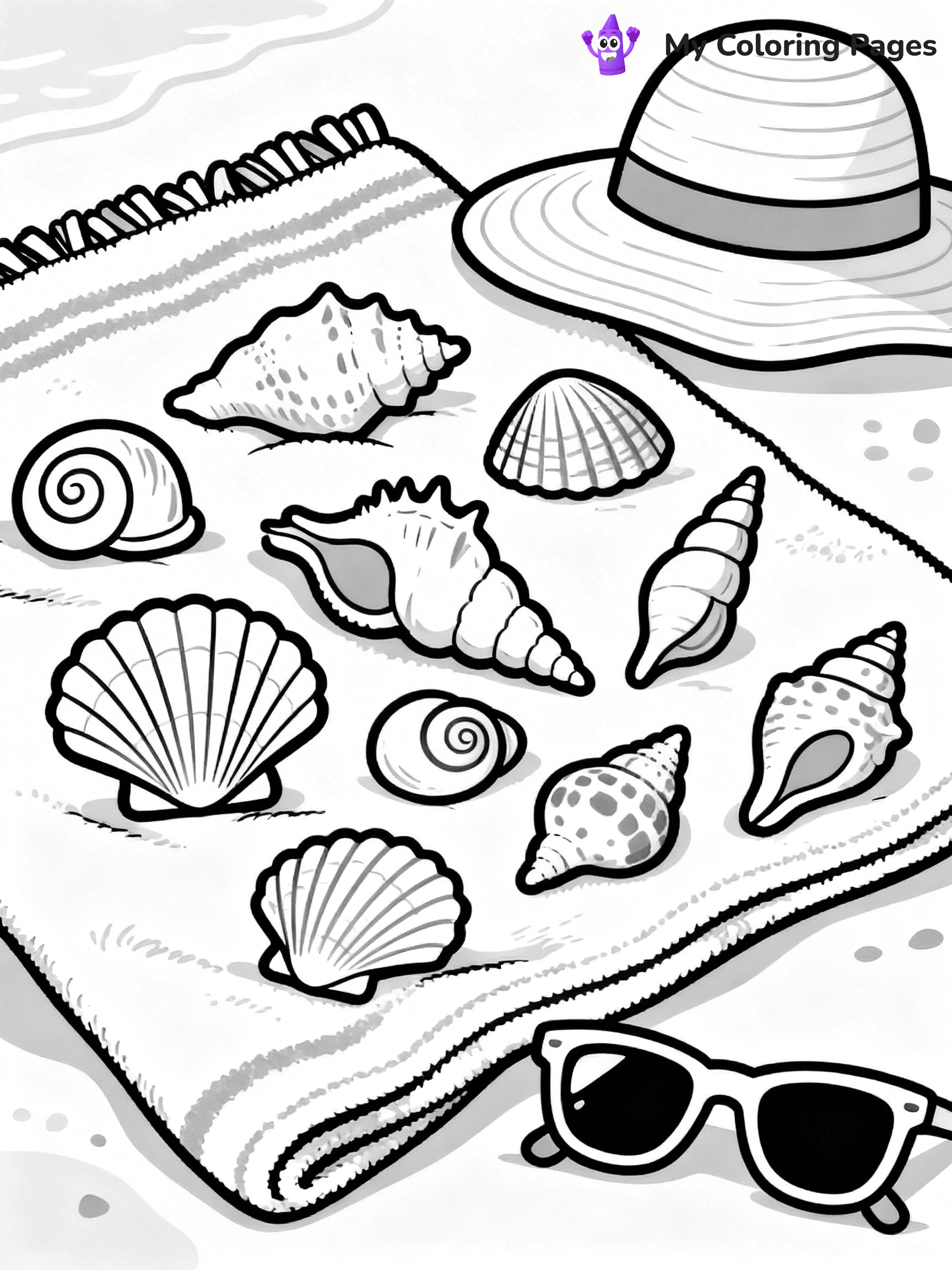 Seashell Coloring Pages - 11
