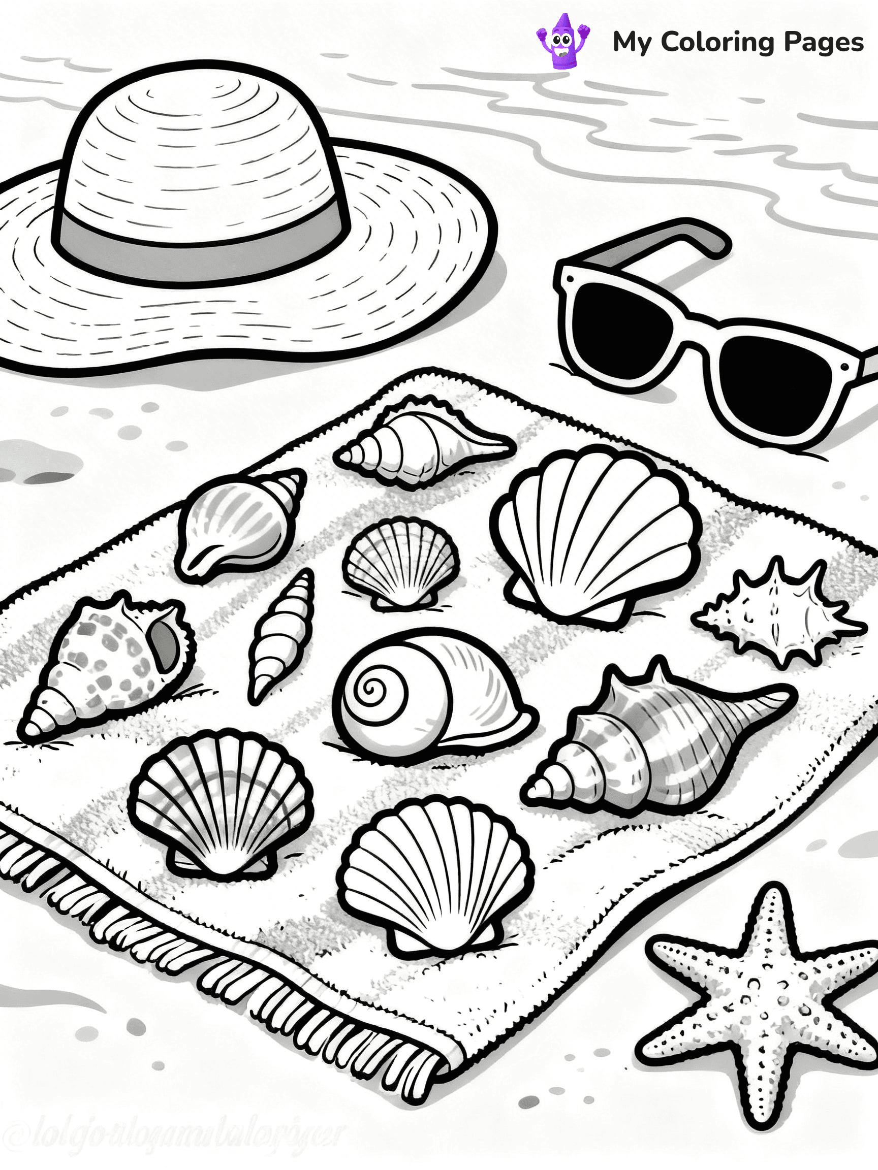 Seashell Coloring Pages - 10