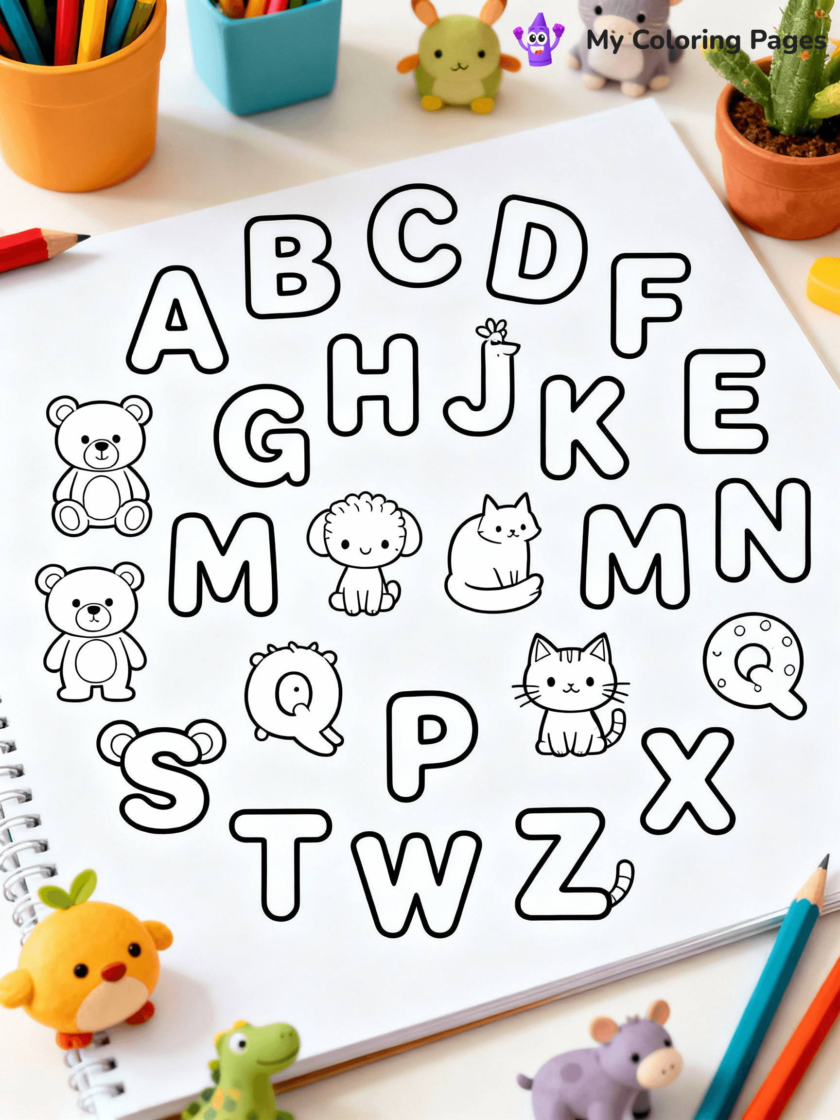 Alphabet Coloring Pages - 31