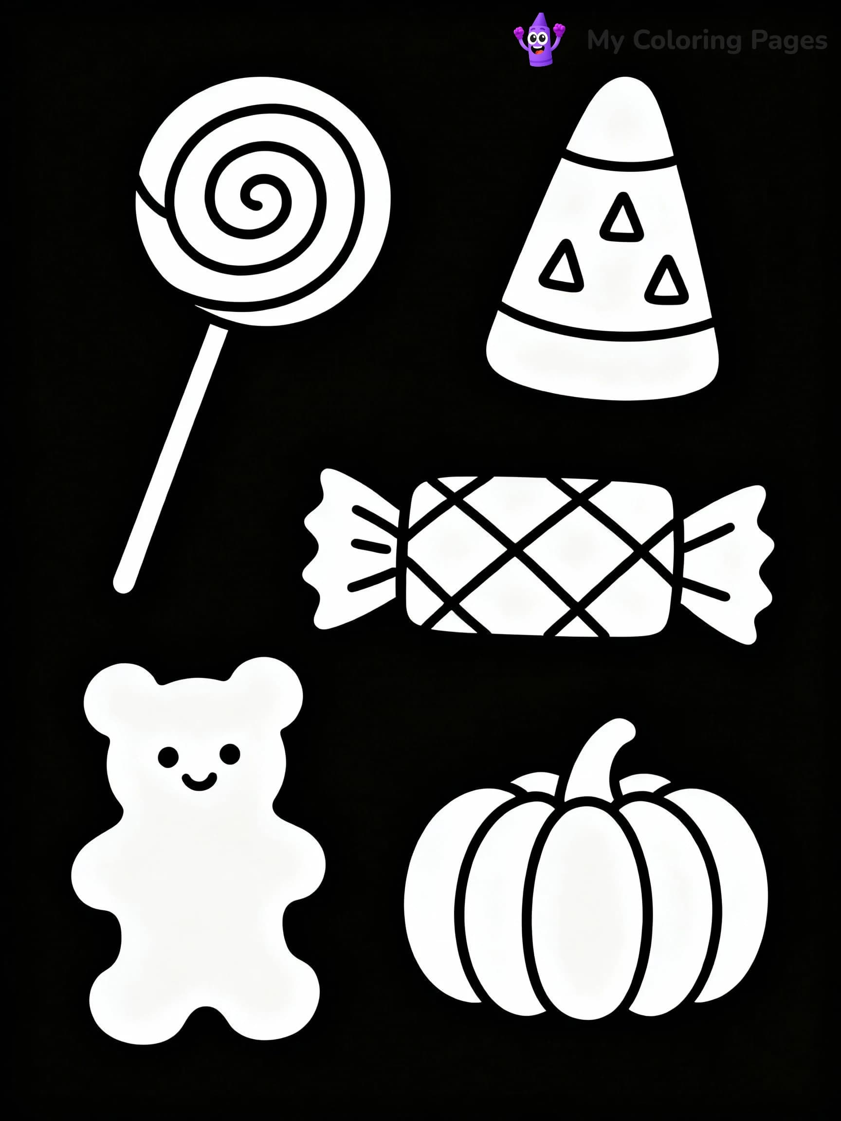 Candy Coloring Pages - 1