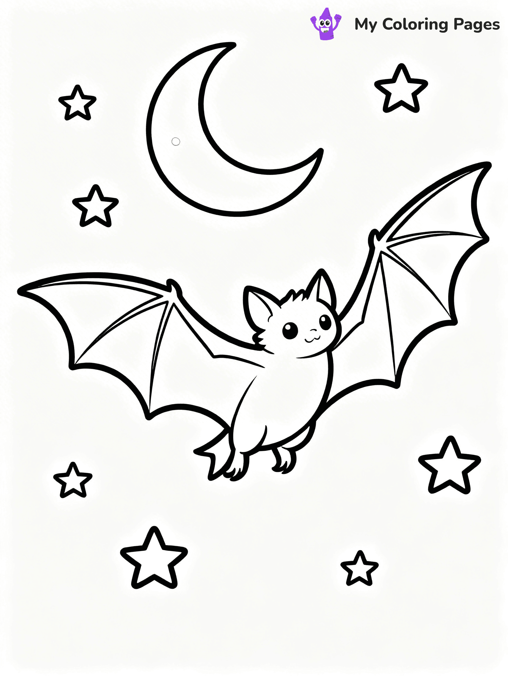 Halloween Bat Coloring Pages - 90