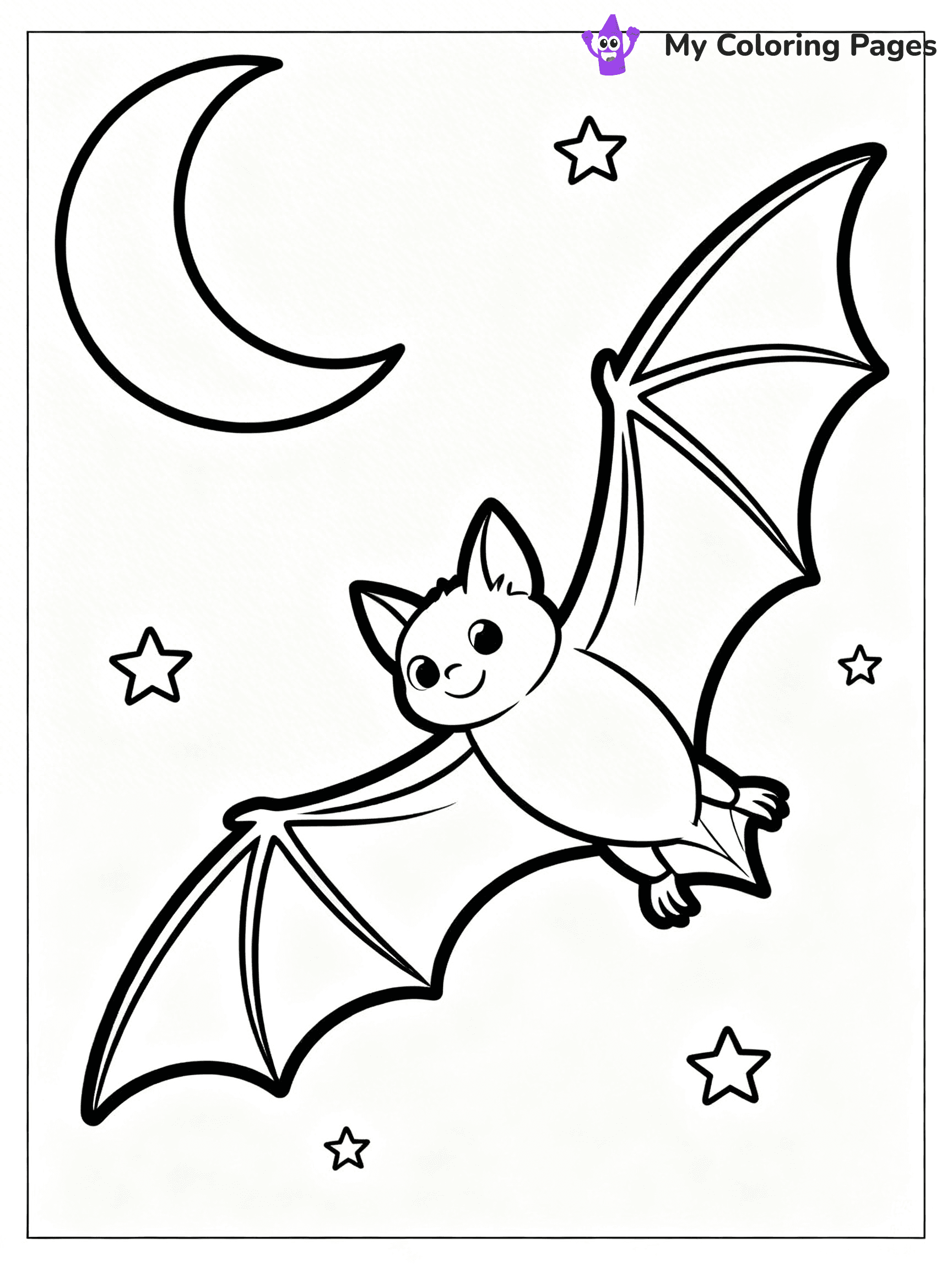 Halloween Bat Coloring Pages - 89