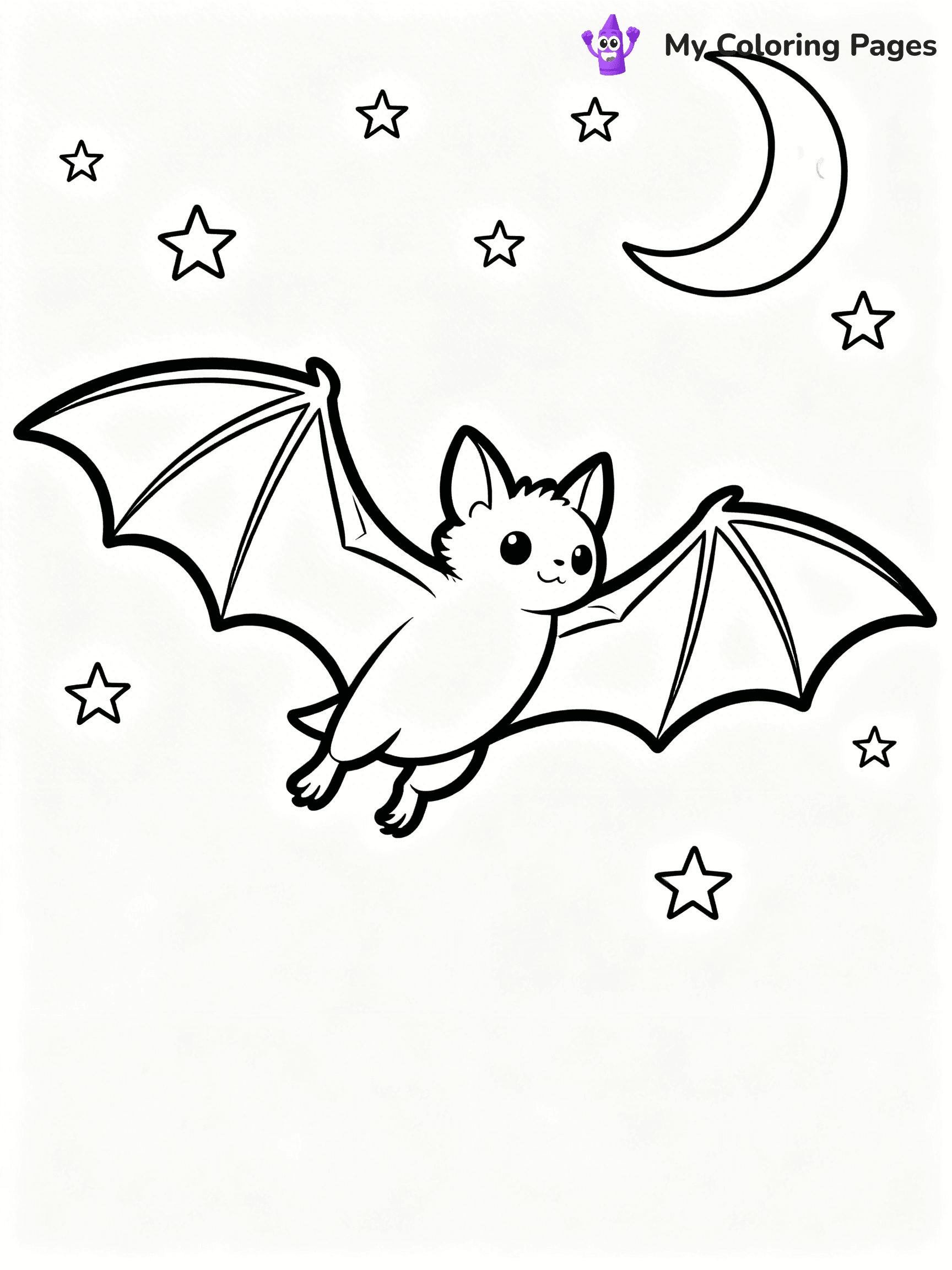 Halloween Bat Coloring Pages - 87