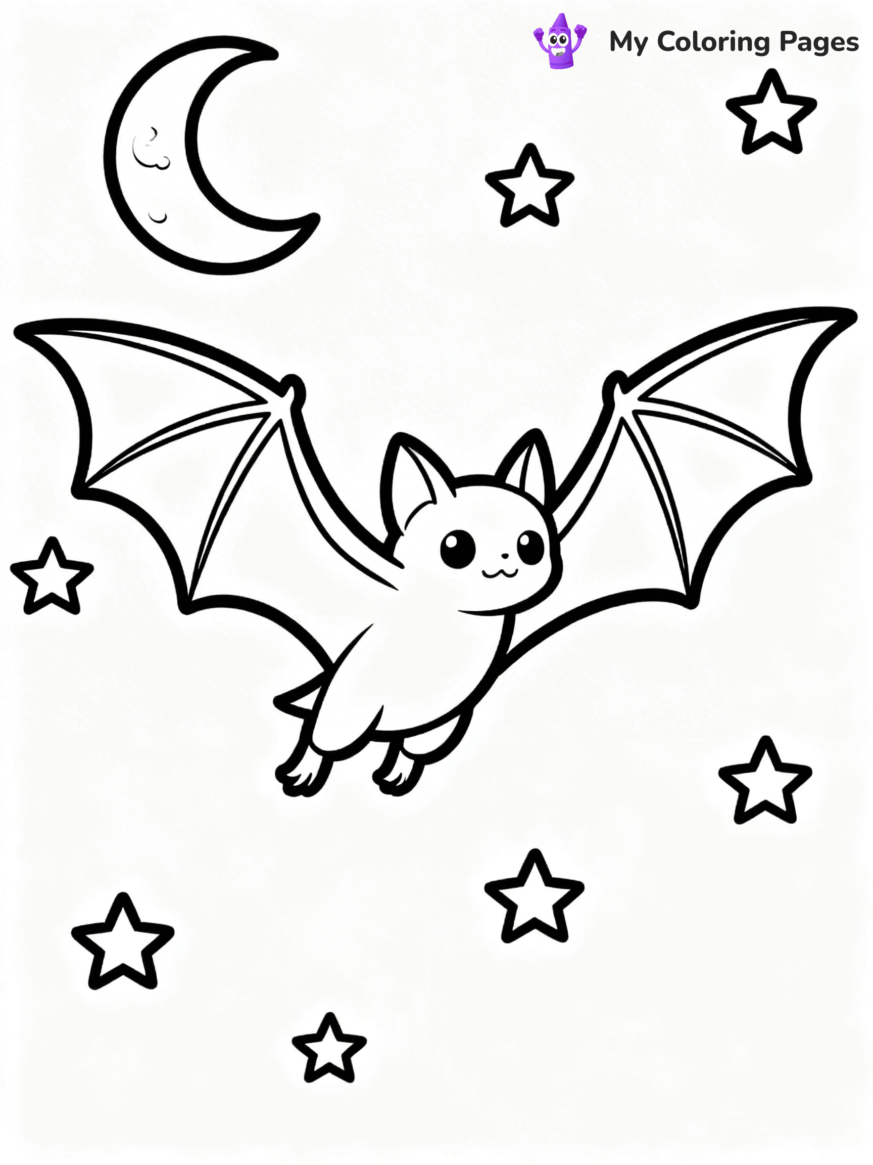Halloween Bat Coloring Pages - 86