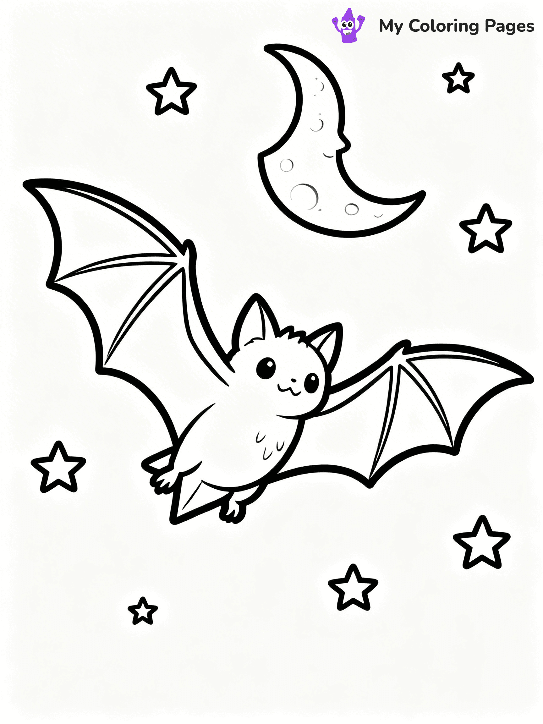 Halloween Bat Coloring Pages - 85