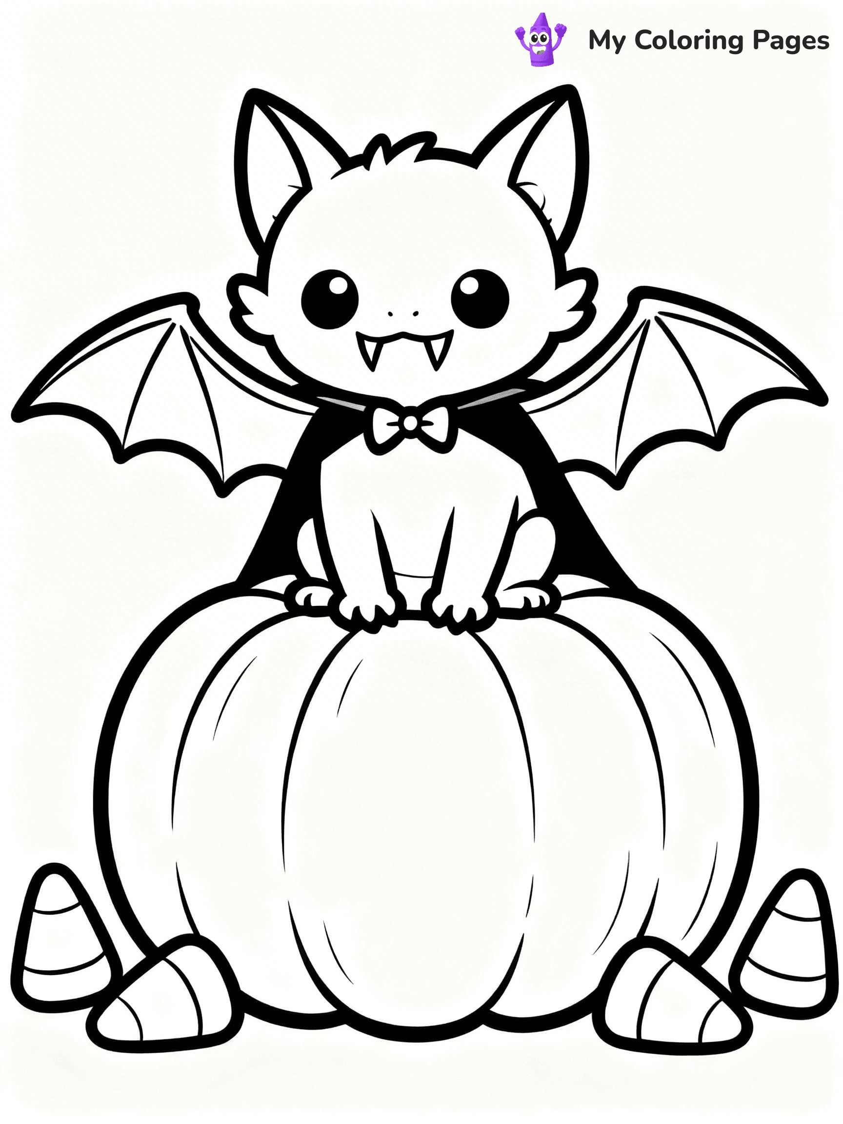 Halloween Bat Coloring Pages - 84
