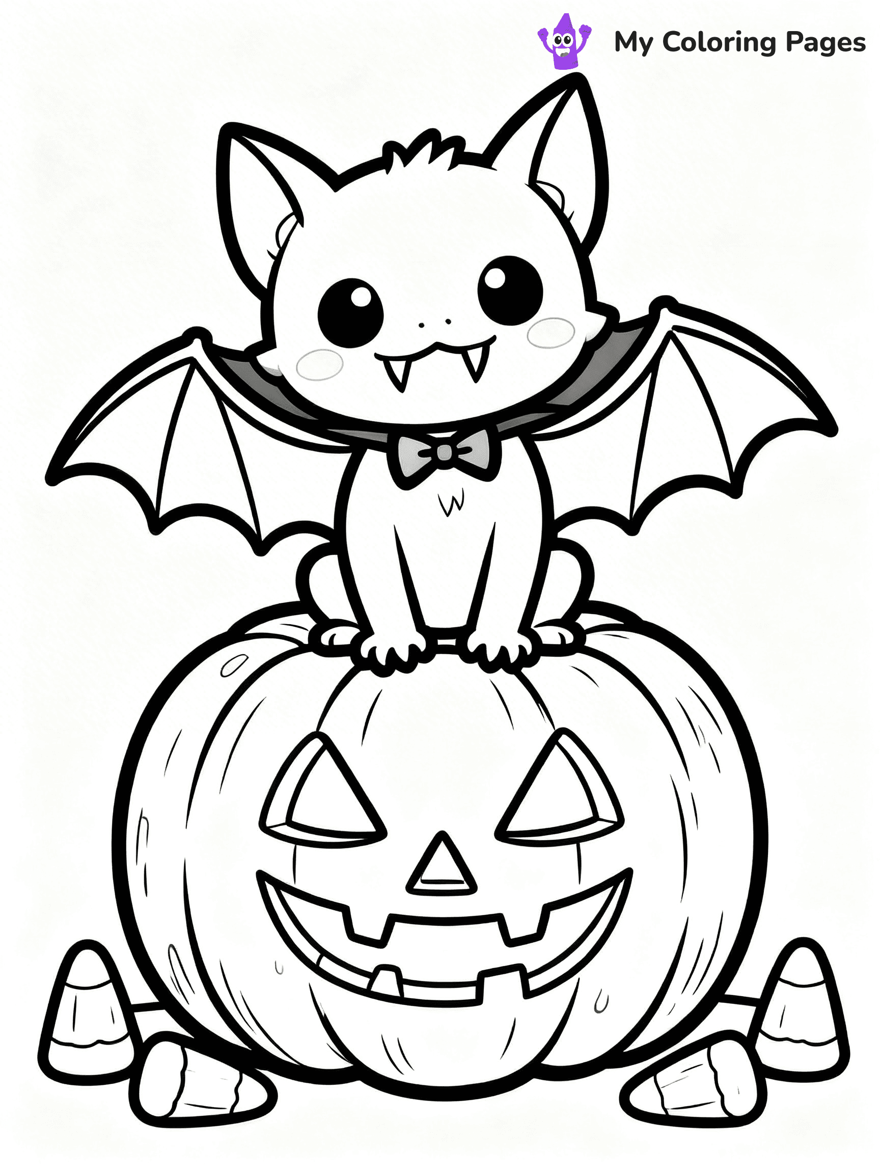 Halloween Bat Coloring Pages - 83