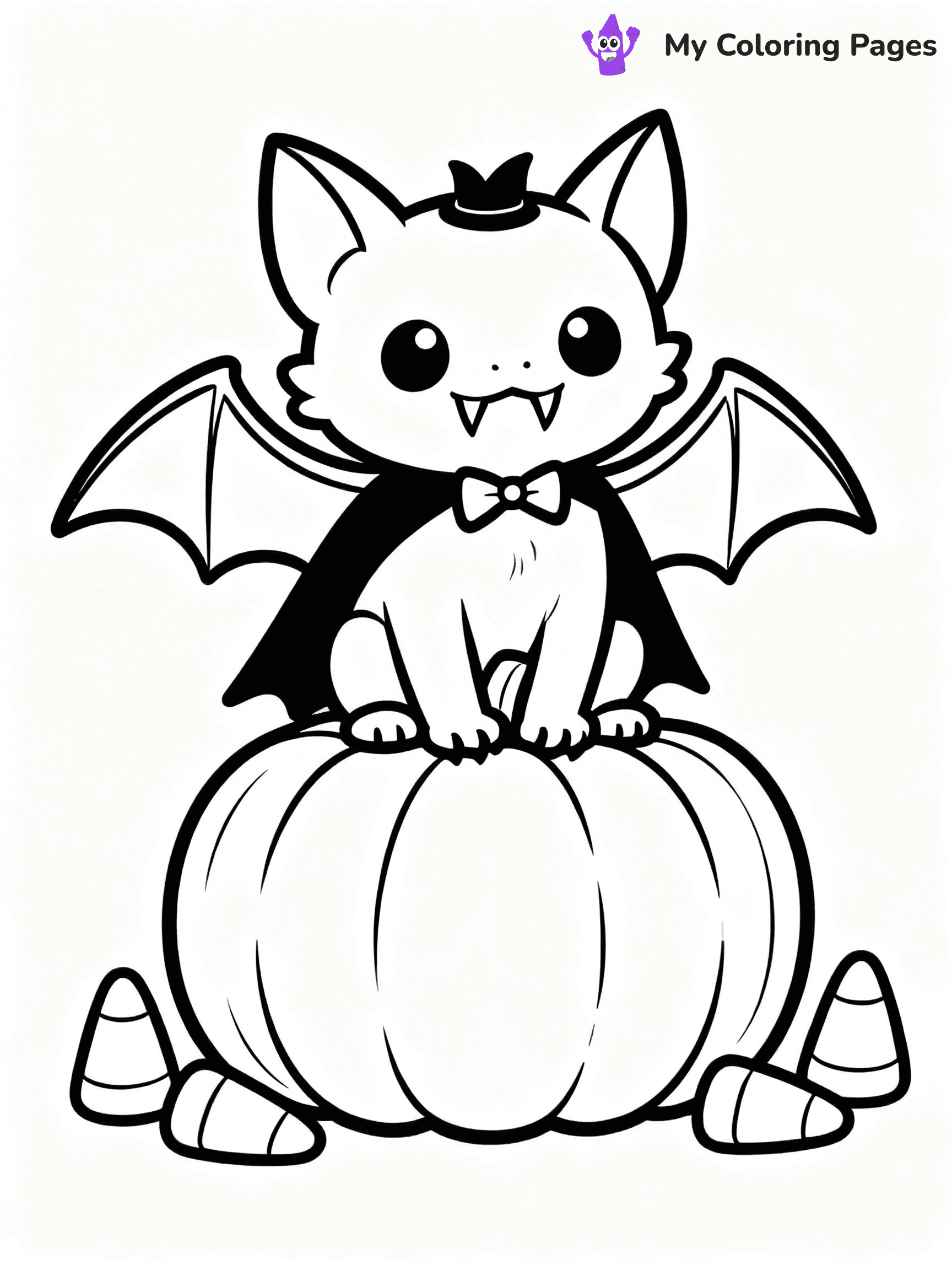 Halloween Bat Coloring Pages - 81