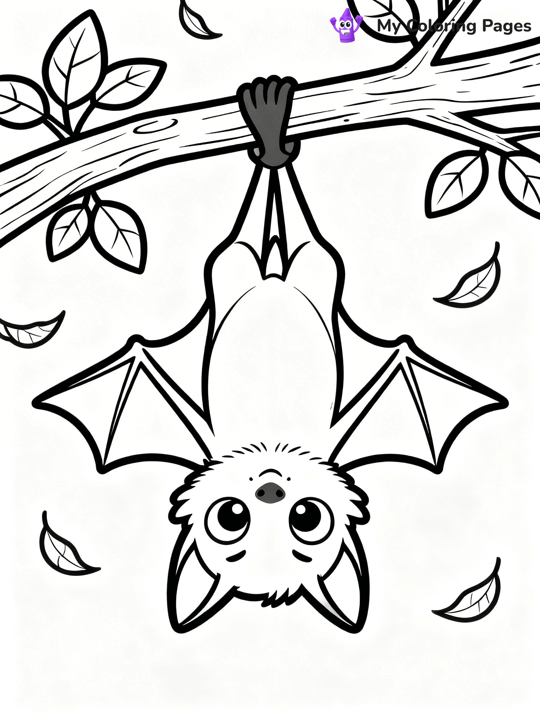 Halloween Bat Coloring Pages - 77