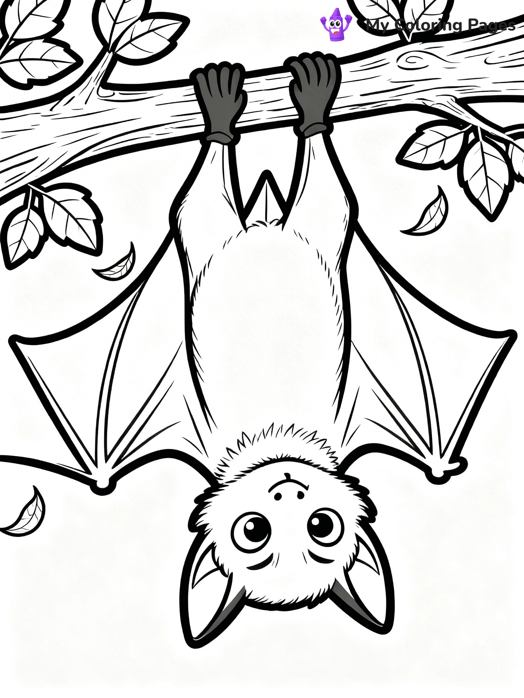 Halloween Bat Coloring Pages - 75