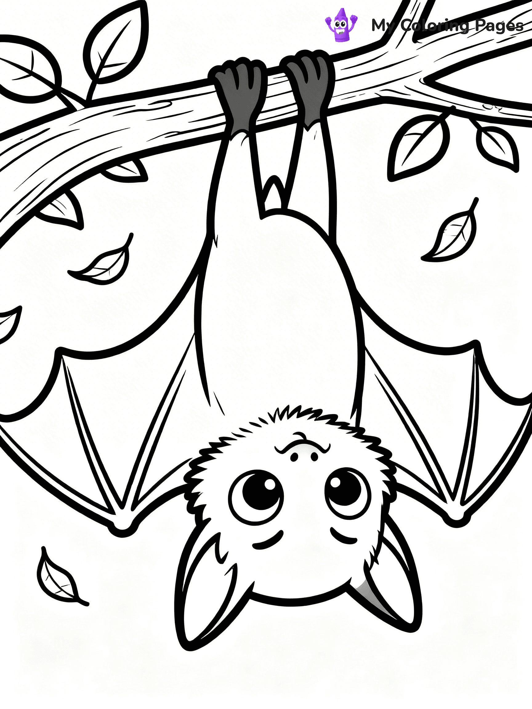 Halloween Bat Coloring Pages - 74