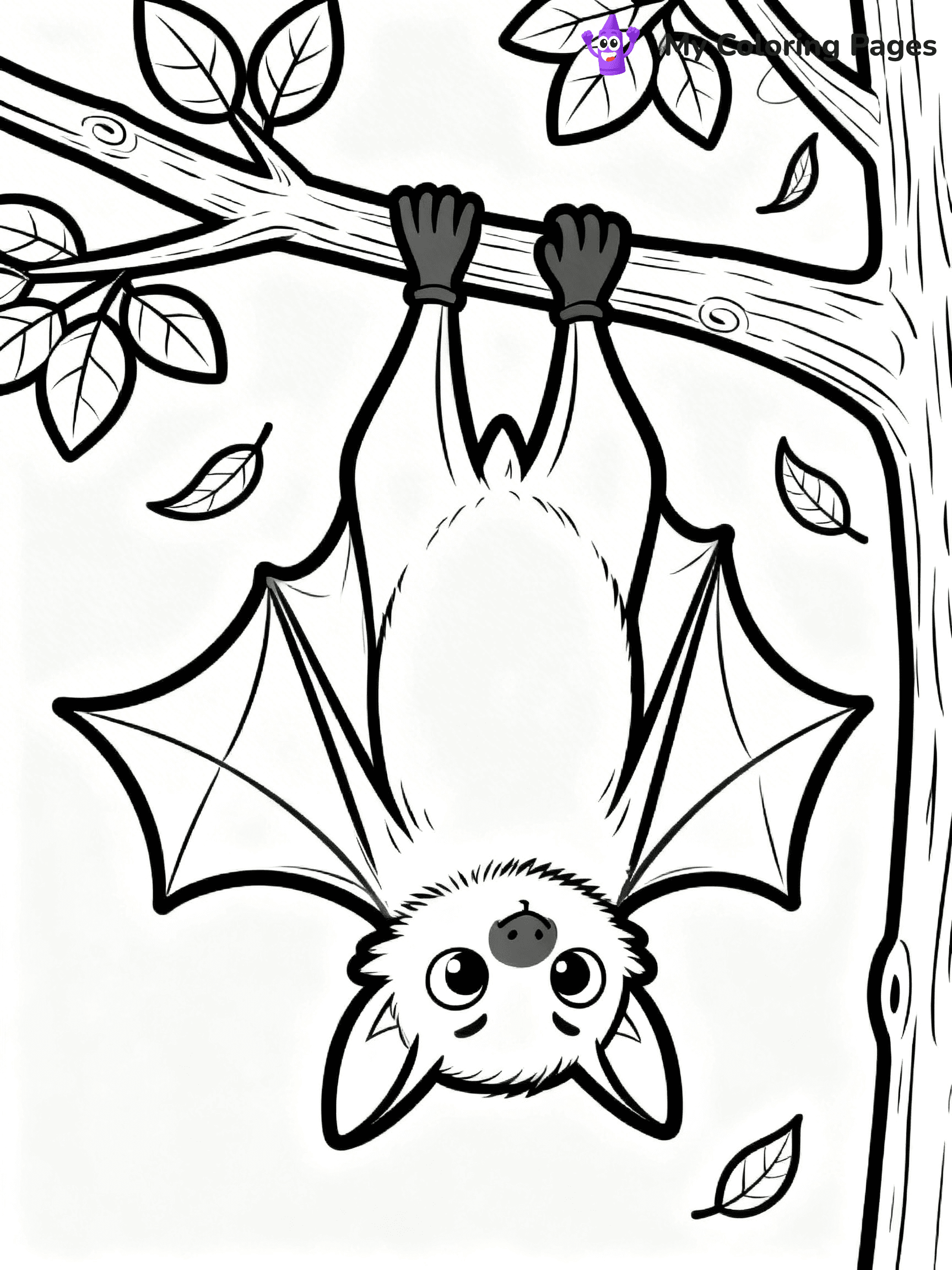 Halloween Bat Coloring Pages - 73