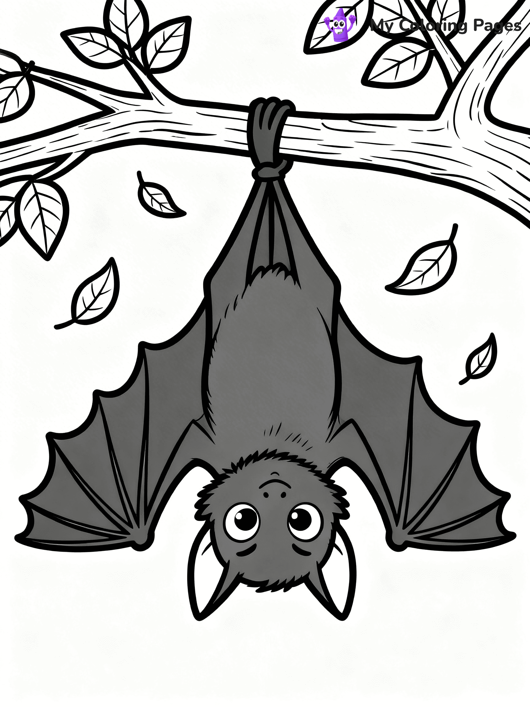 Halloween Bat Coloring Pages - 71