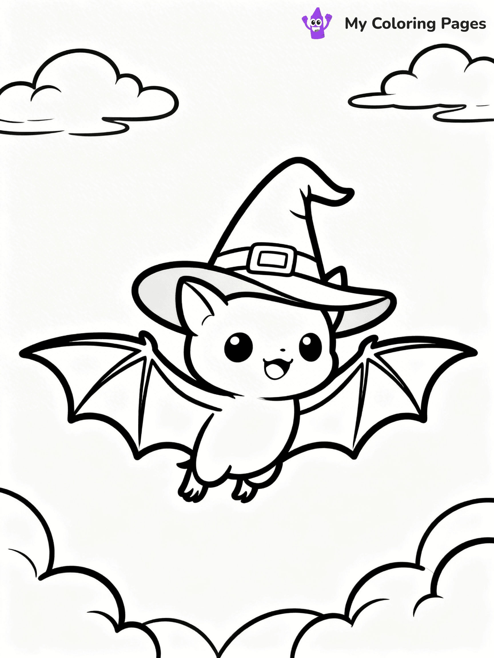 Halloween Bat Coloring Pages - 69