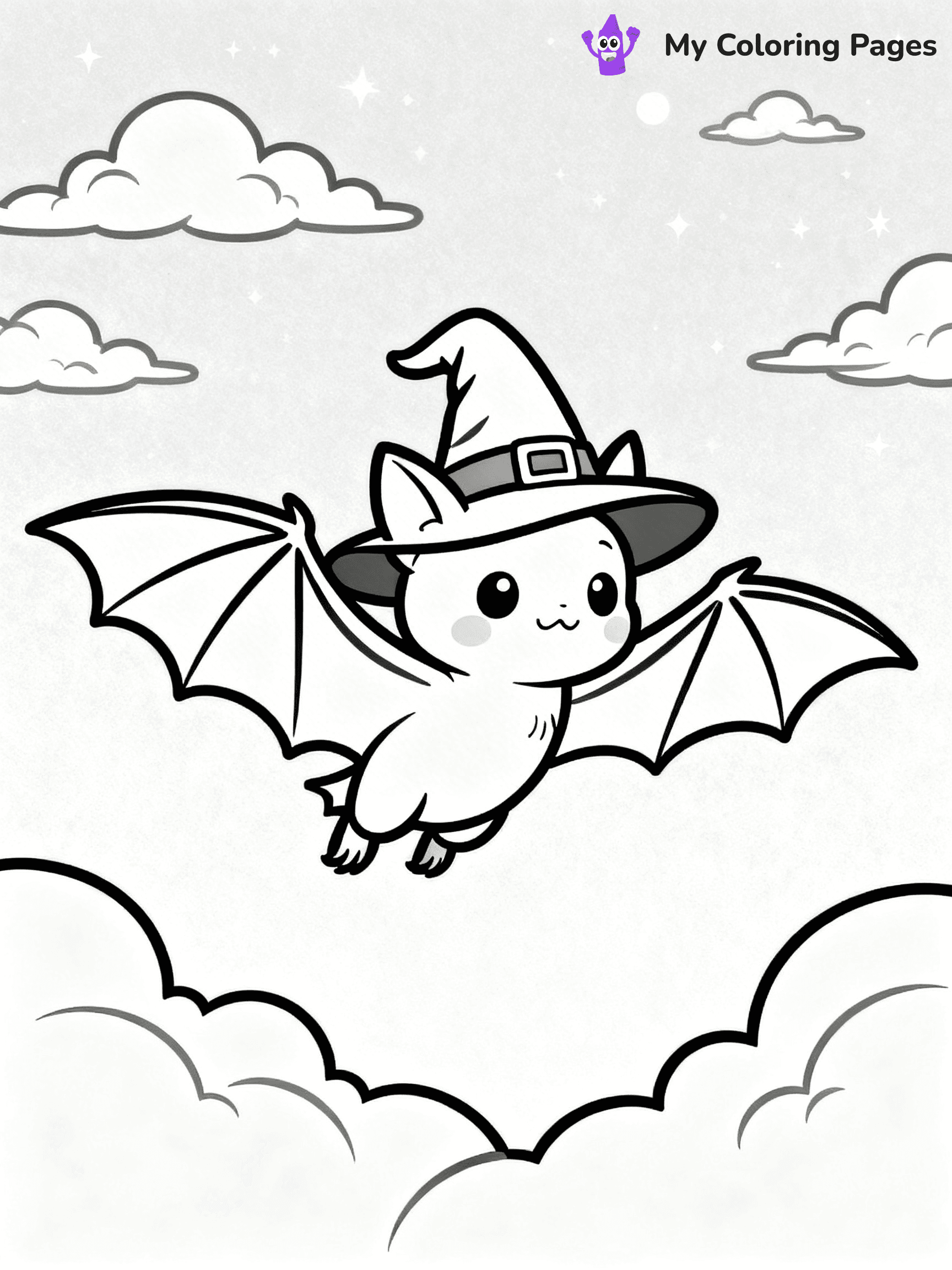 Halloween Bat Coloring Pages - 68