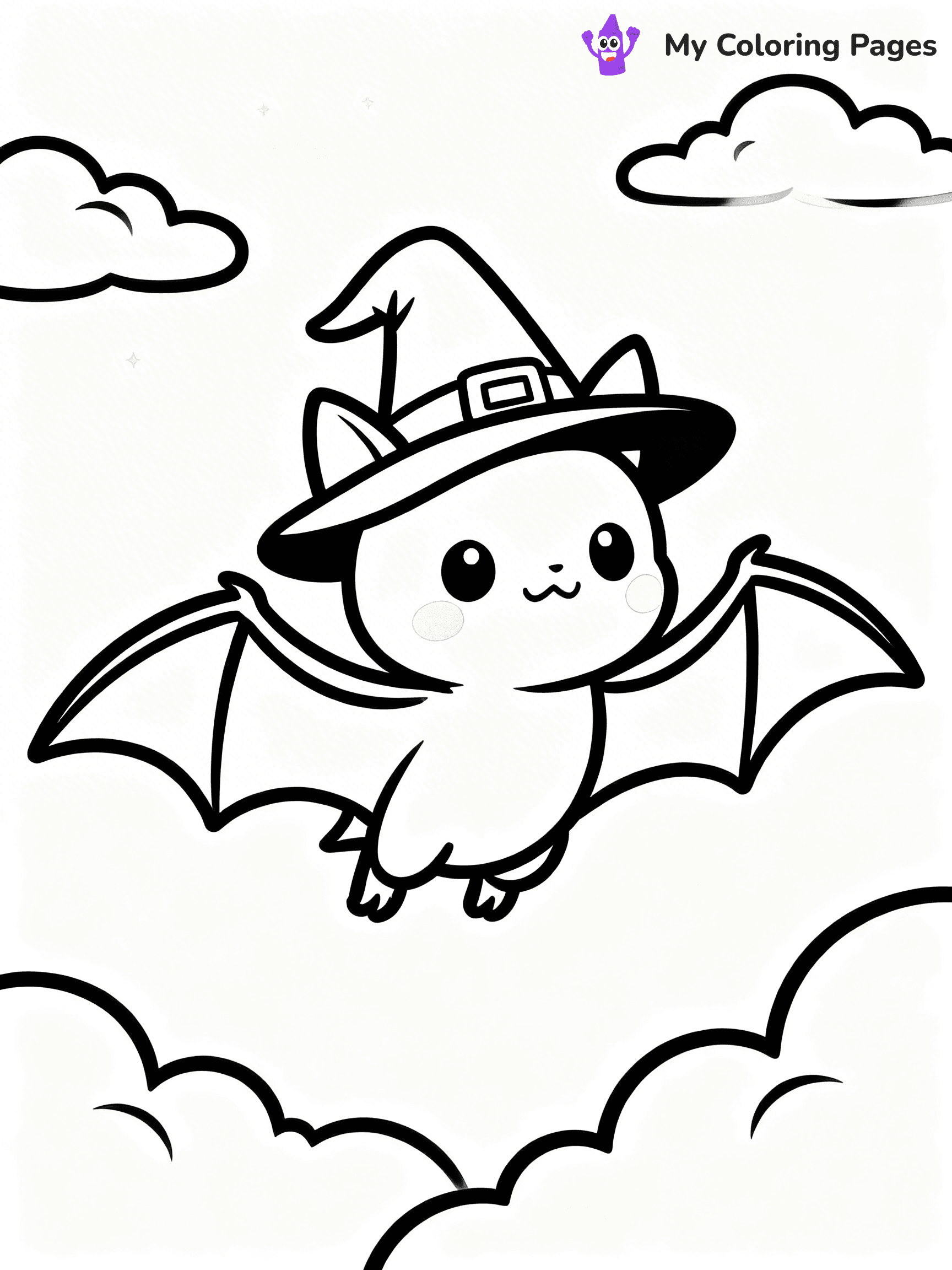Halloween Bat Coloring Pages - 65