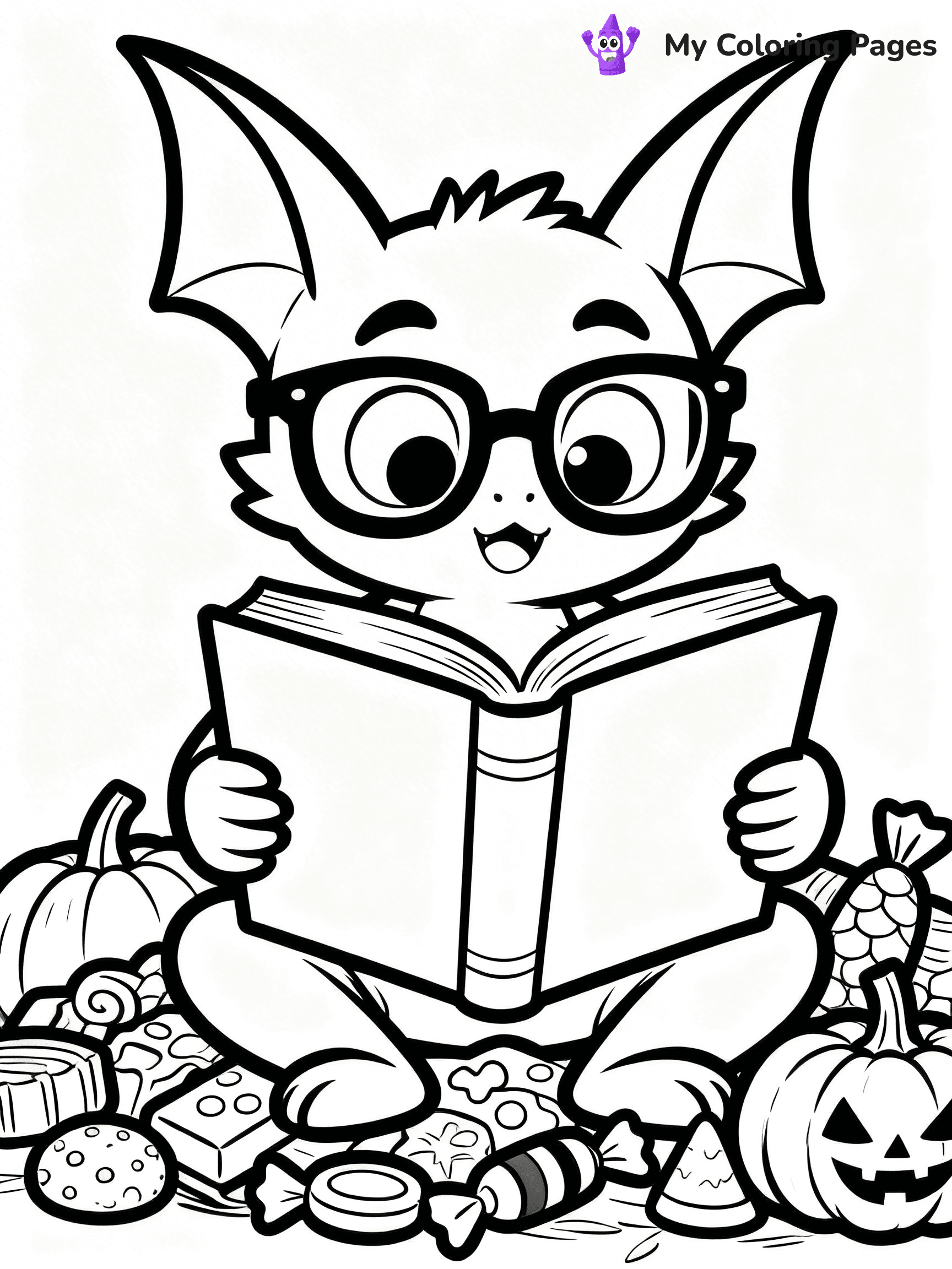 Halloween Bat Coloring Pages - 56