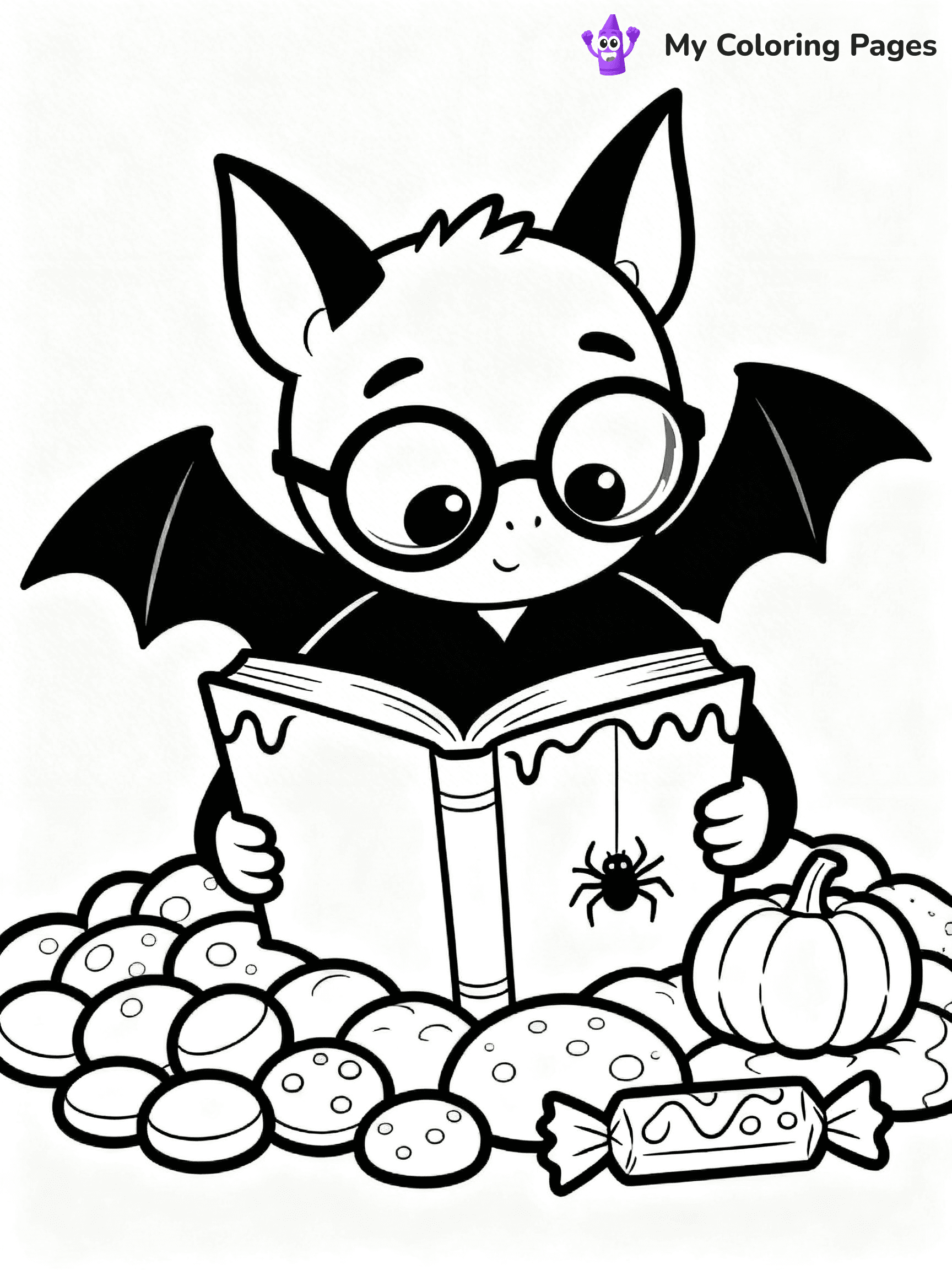Halloween Bat Coloring Pages - 55
