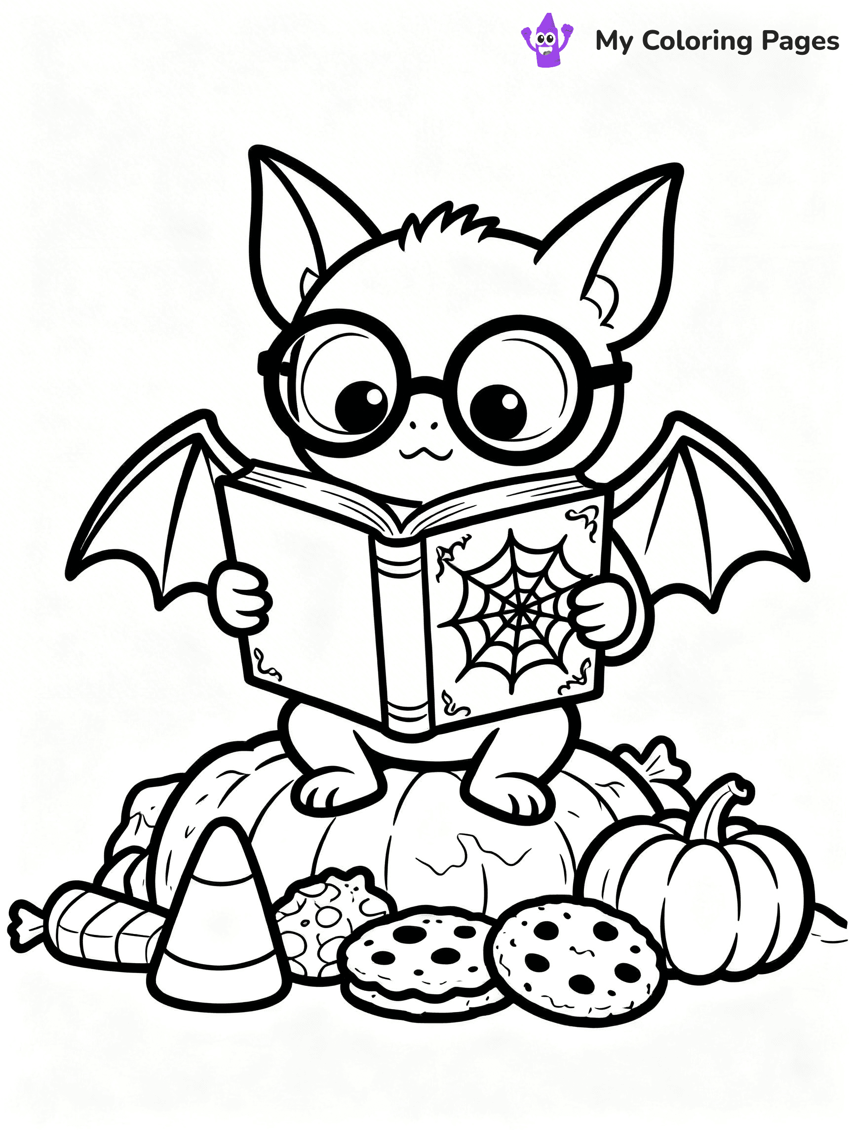 Halloween Bat Coloring Pages - 52