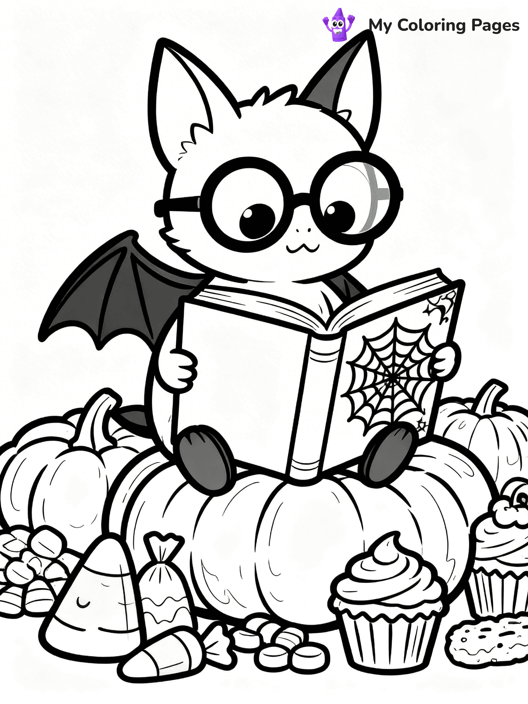 Halloween Bat Coloring Pages - 51