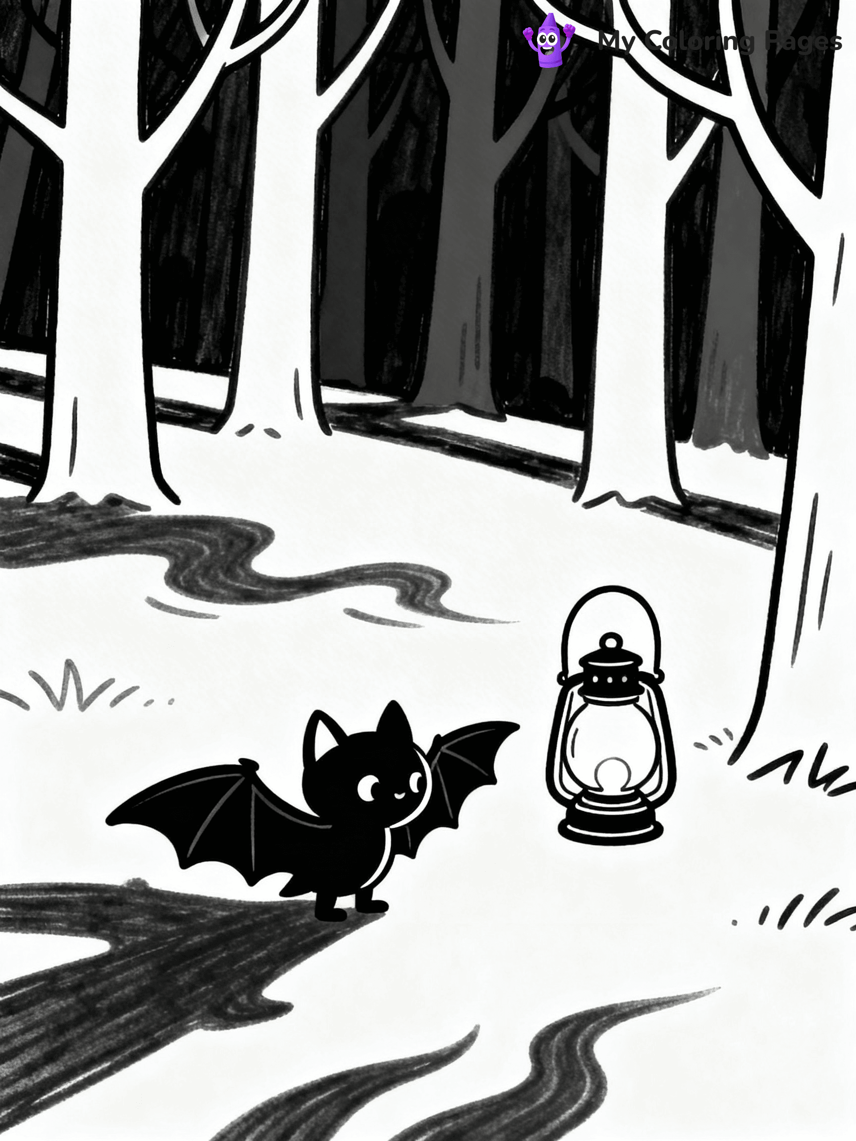 Halloween Bat Coloring Pages - 42