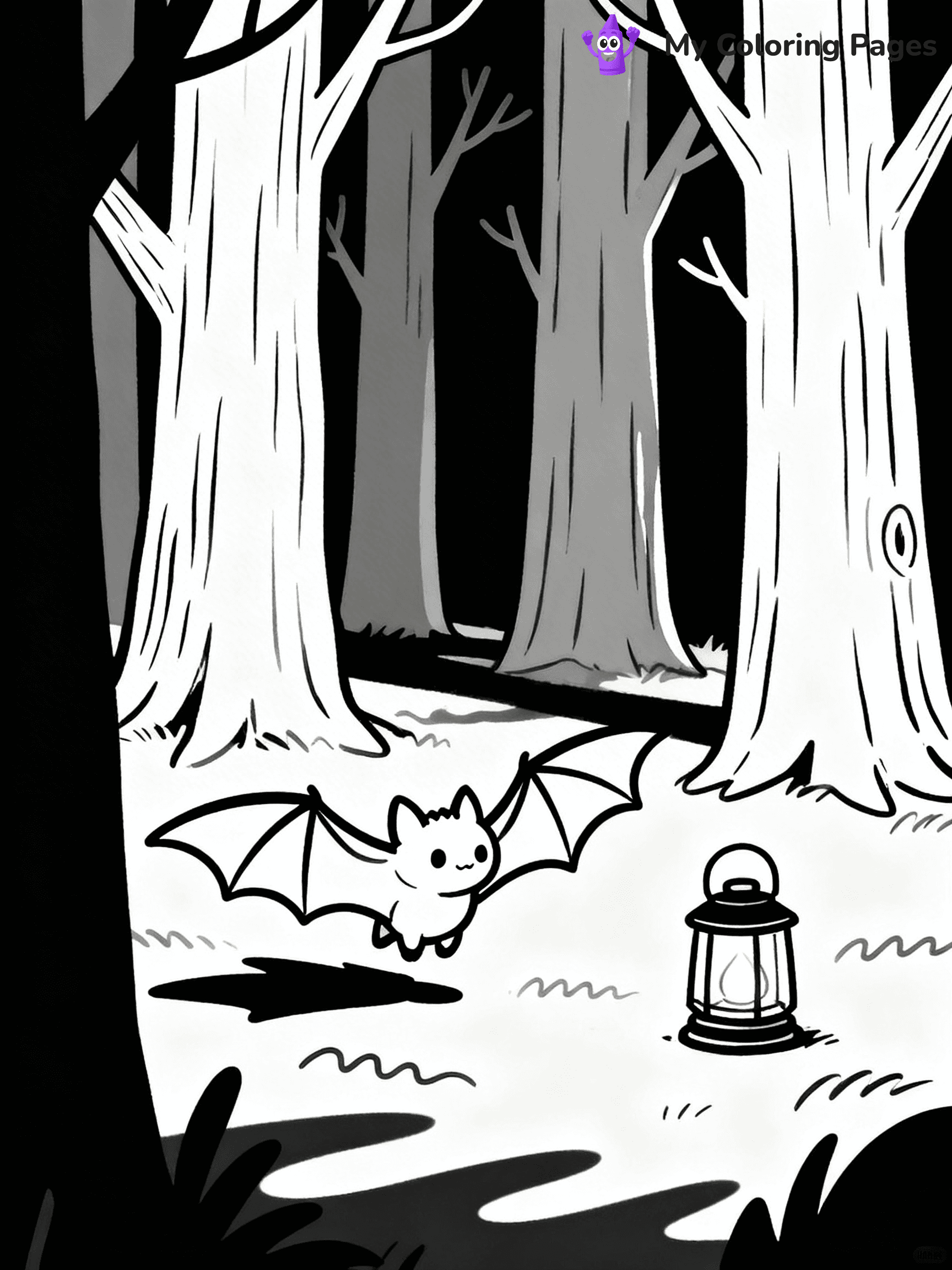 Halloween Bat Coloring Pages - 41