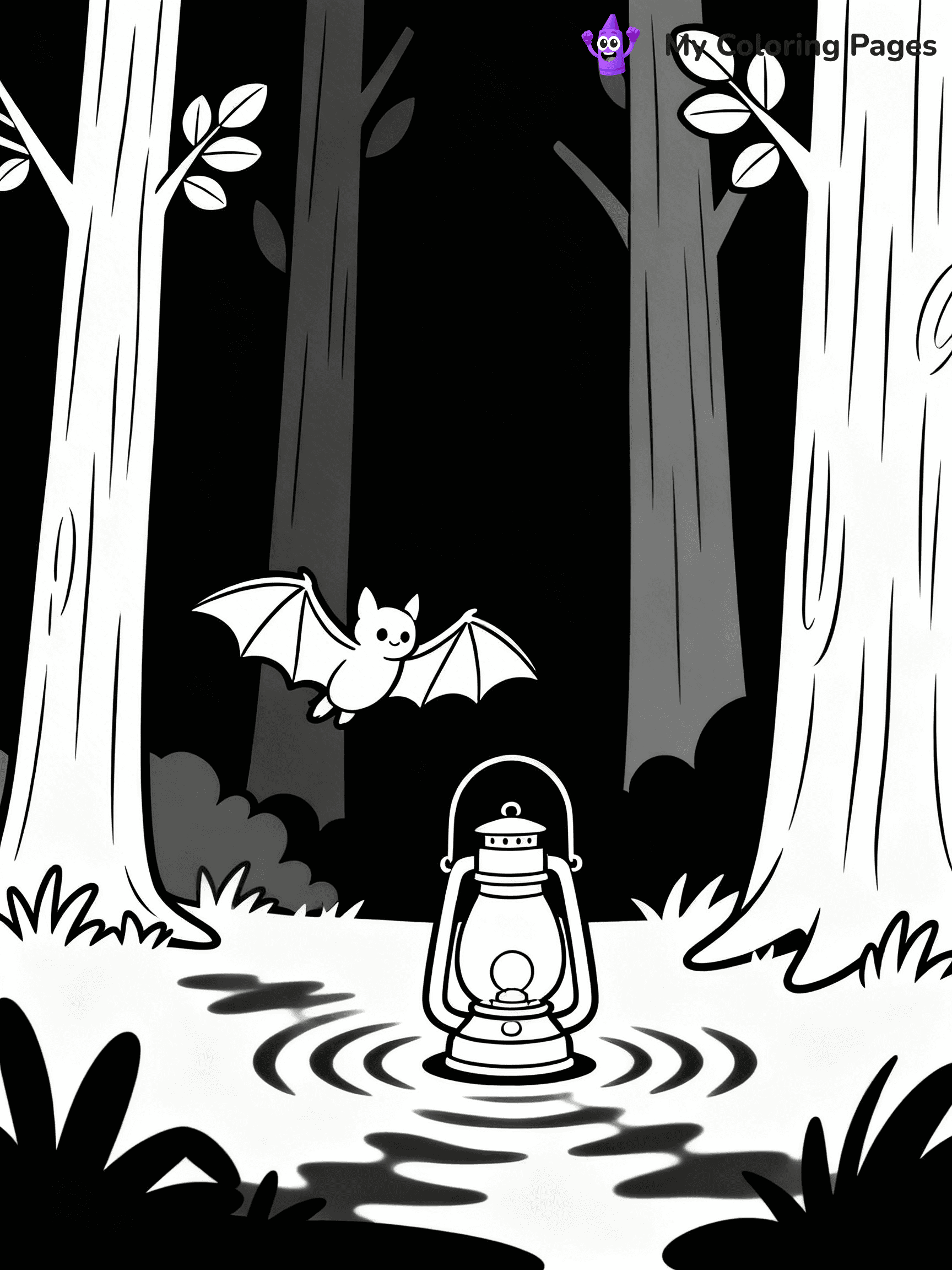 Halloween Bat Coloring Pages - 40