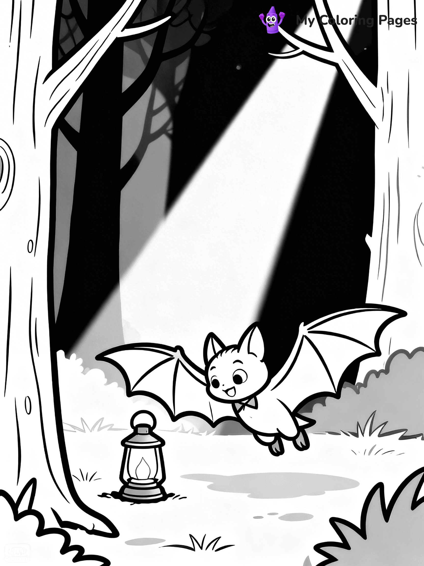 Halloween Bat Coloring Pages - 39