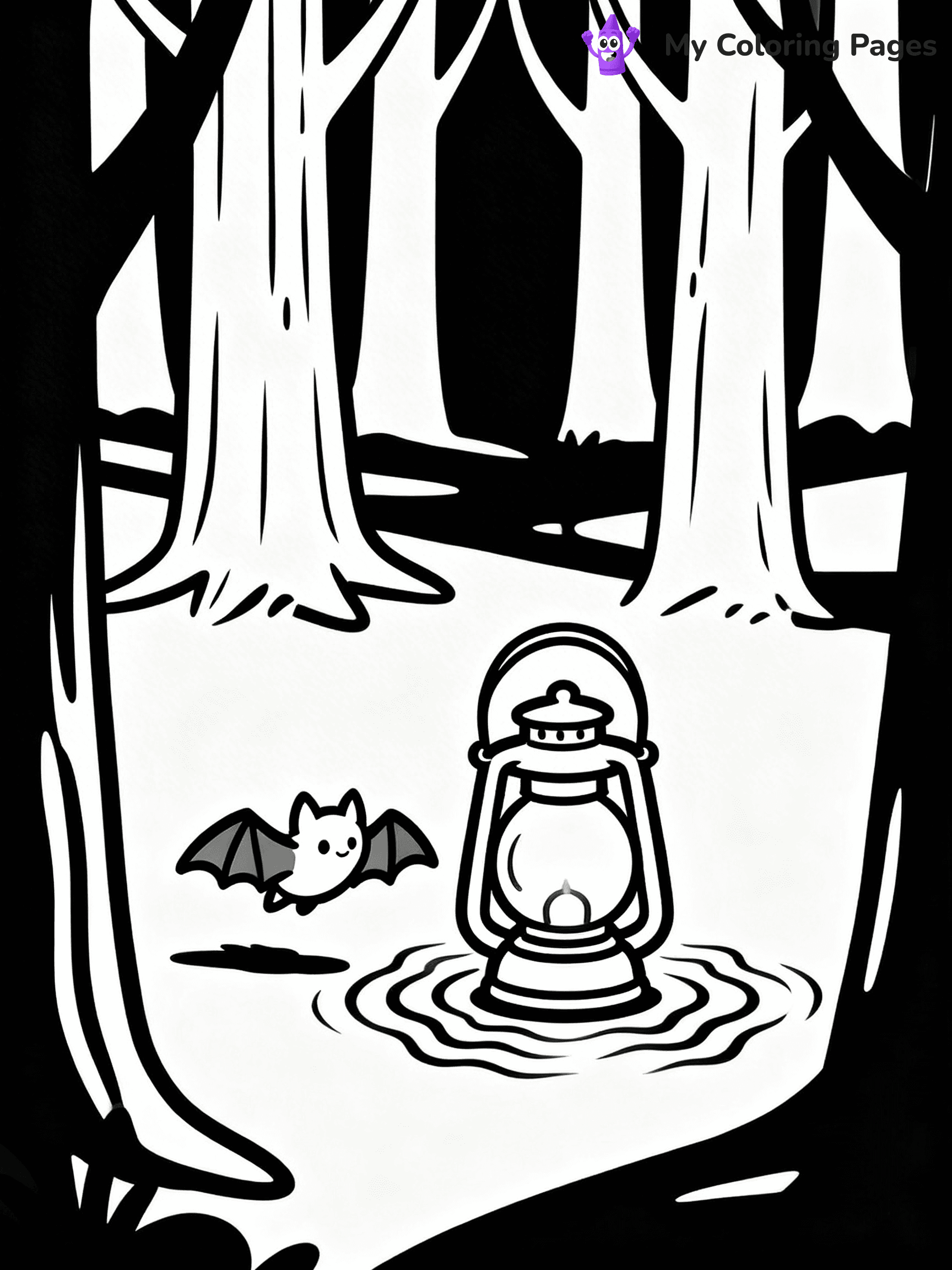 Halloween Bat Coloring Pages - 38